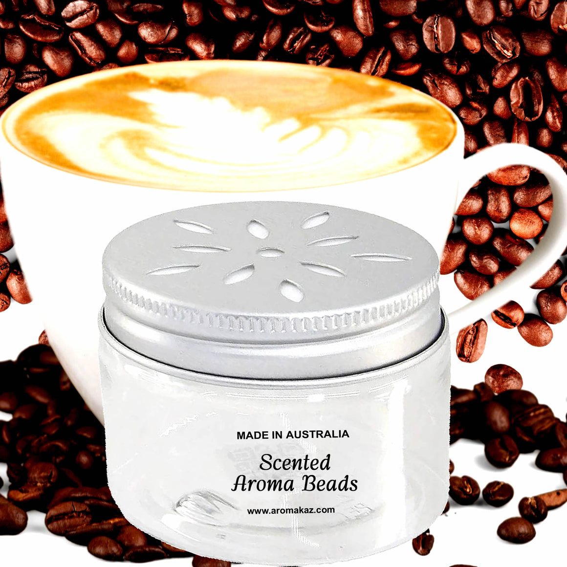 Fresh Coffee Air Freshener Aroma Beads - Room, Car, Pantry, Pet Areas, Linen