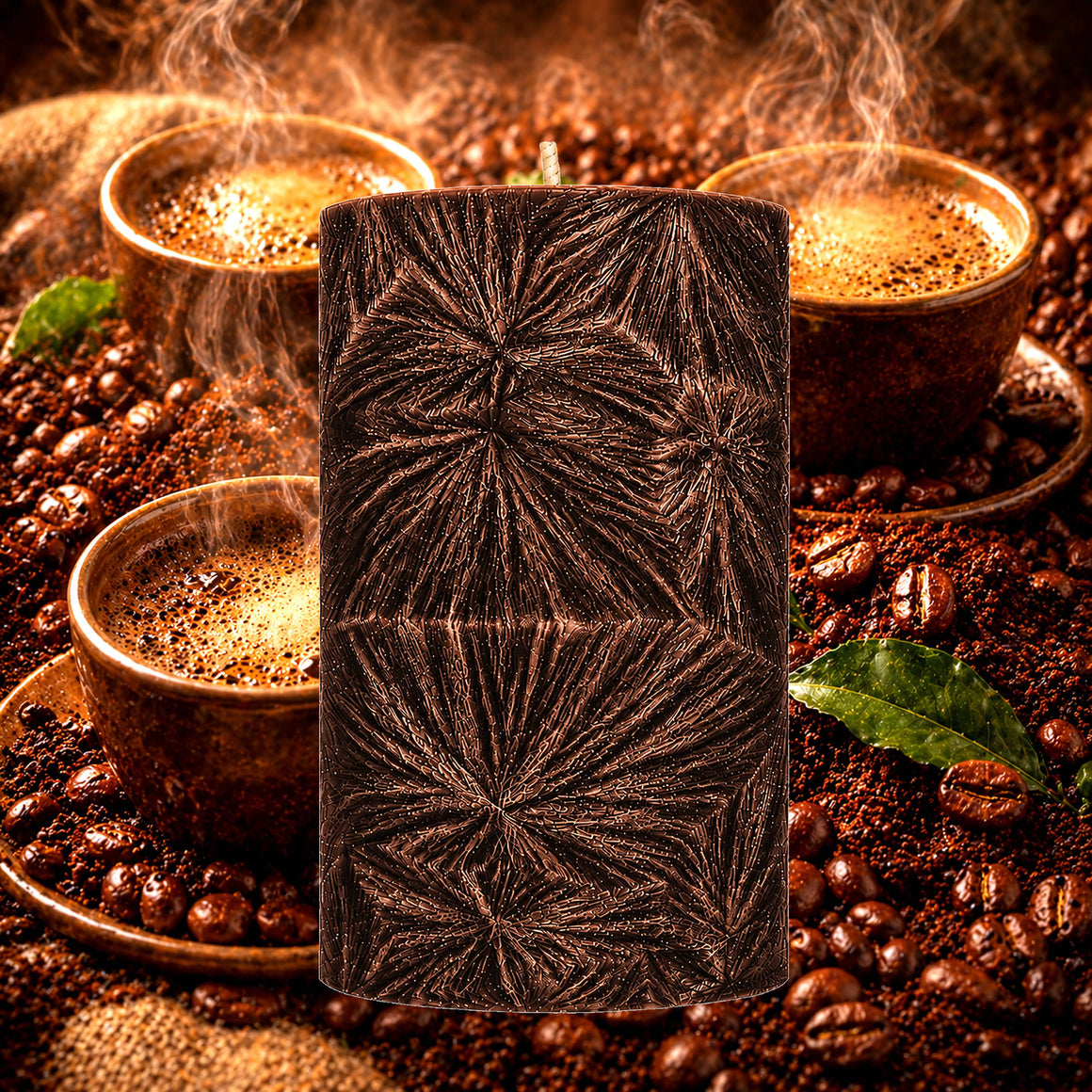 Fresh Coffee Pillar Candle
