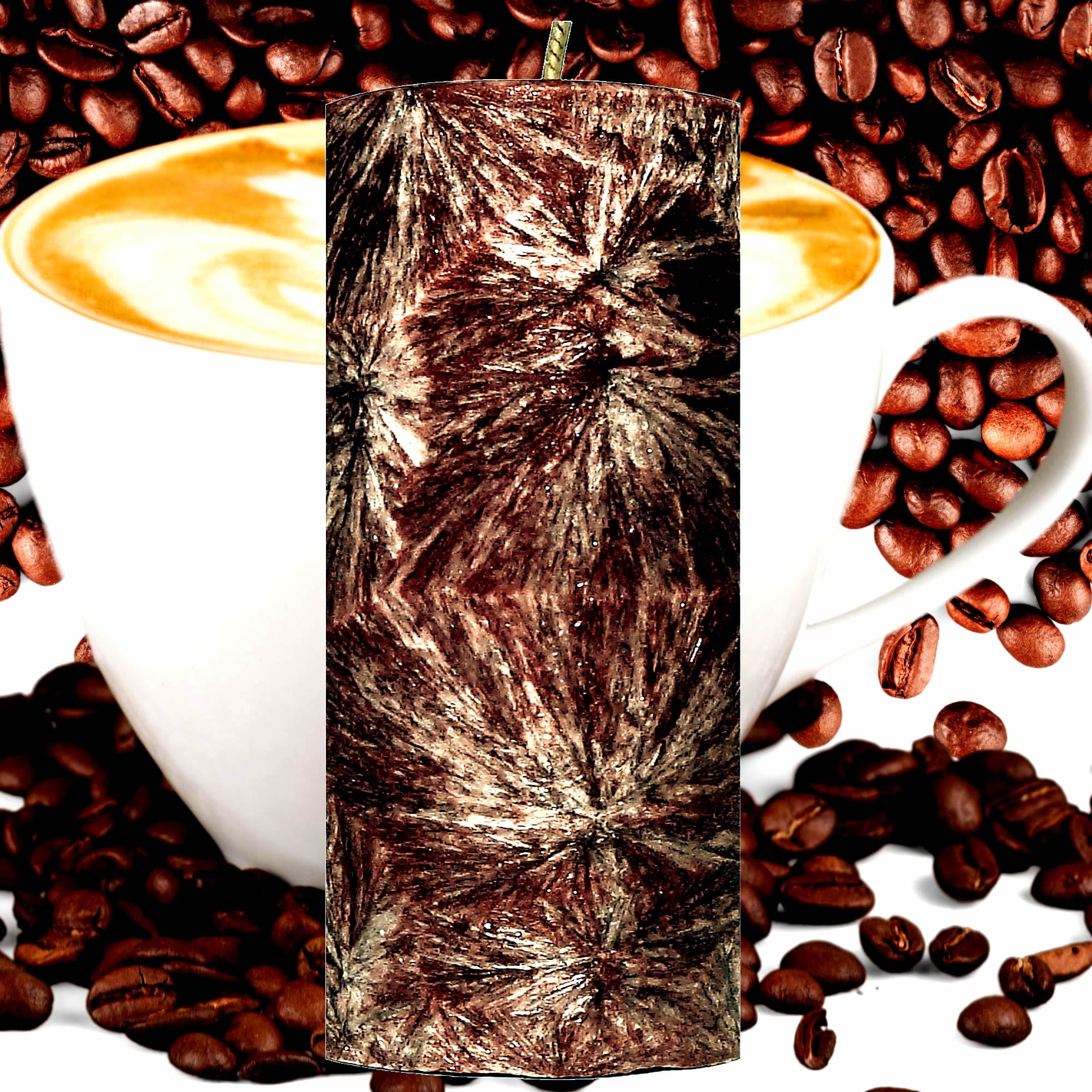 Fresh Coffee Pillar Candle – Plant-Based, Eco-Friendly, Vegan, Cruelty Free