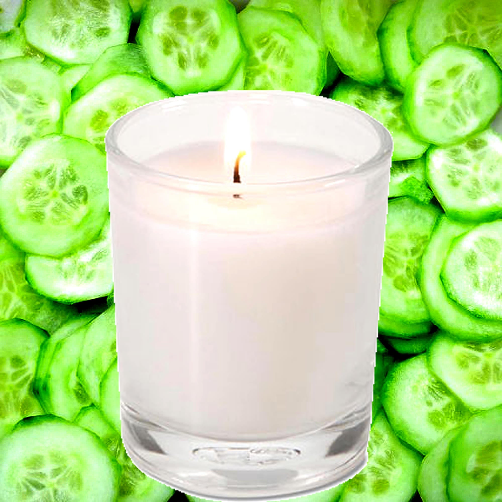 Fresh Cucumber Eco Soy Votive Candles – Clean Burn, Plant-Based, Vegan & Pet Safe