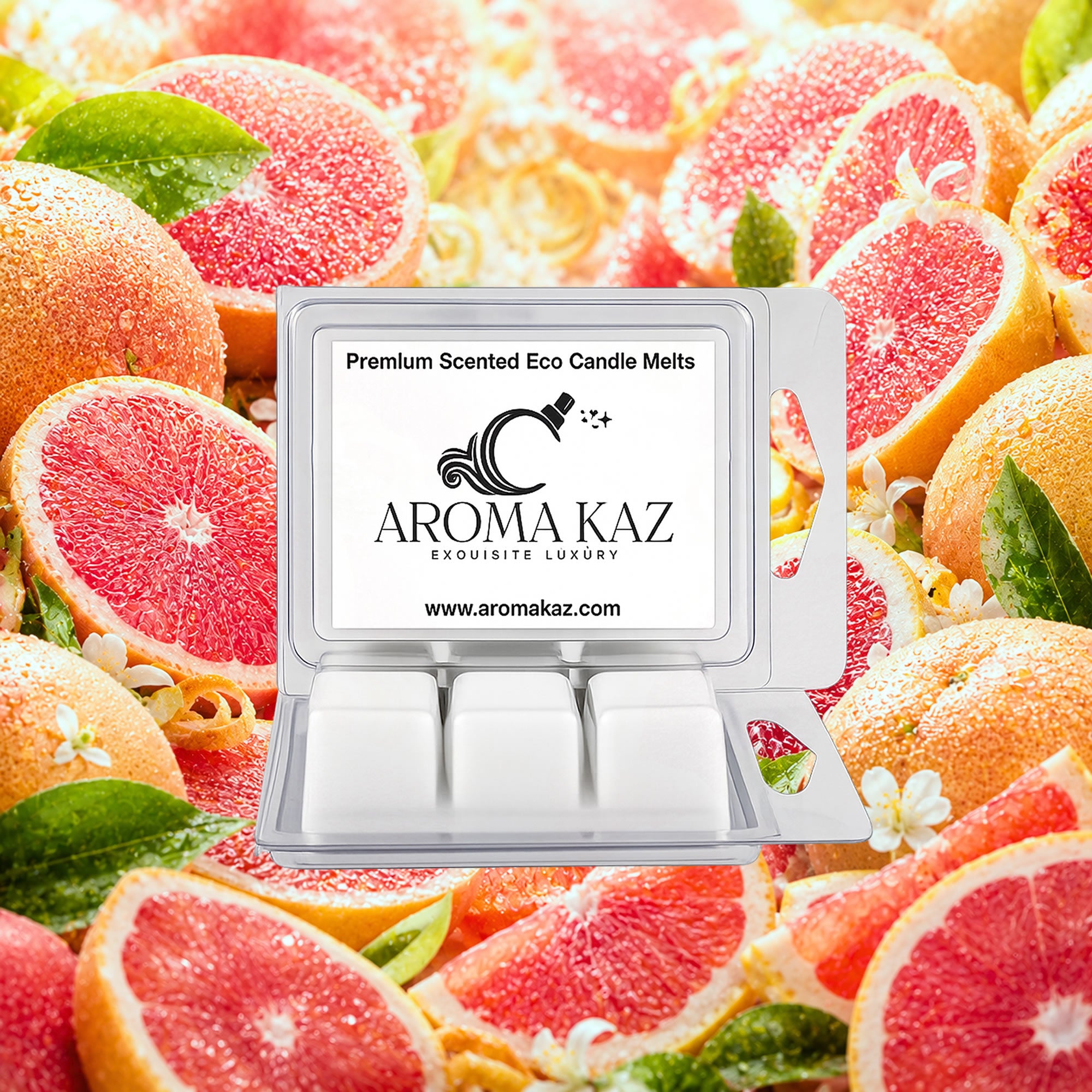 Fresh Grapefruit Soy Wax Melts Clam Pack