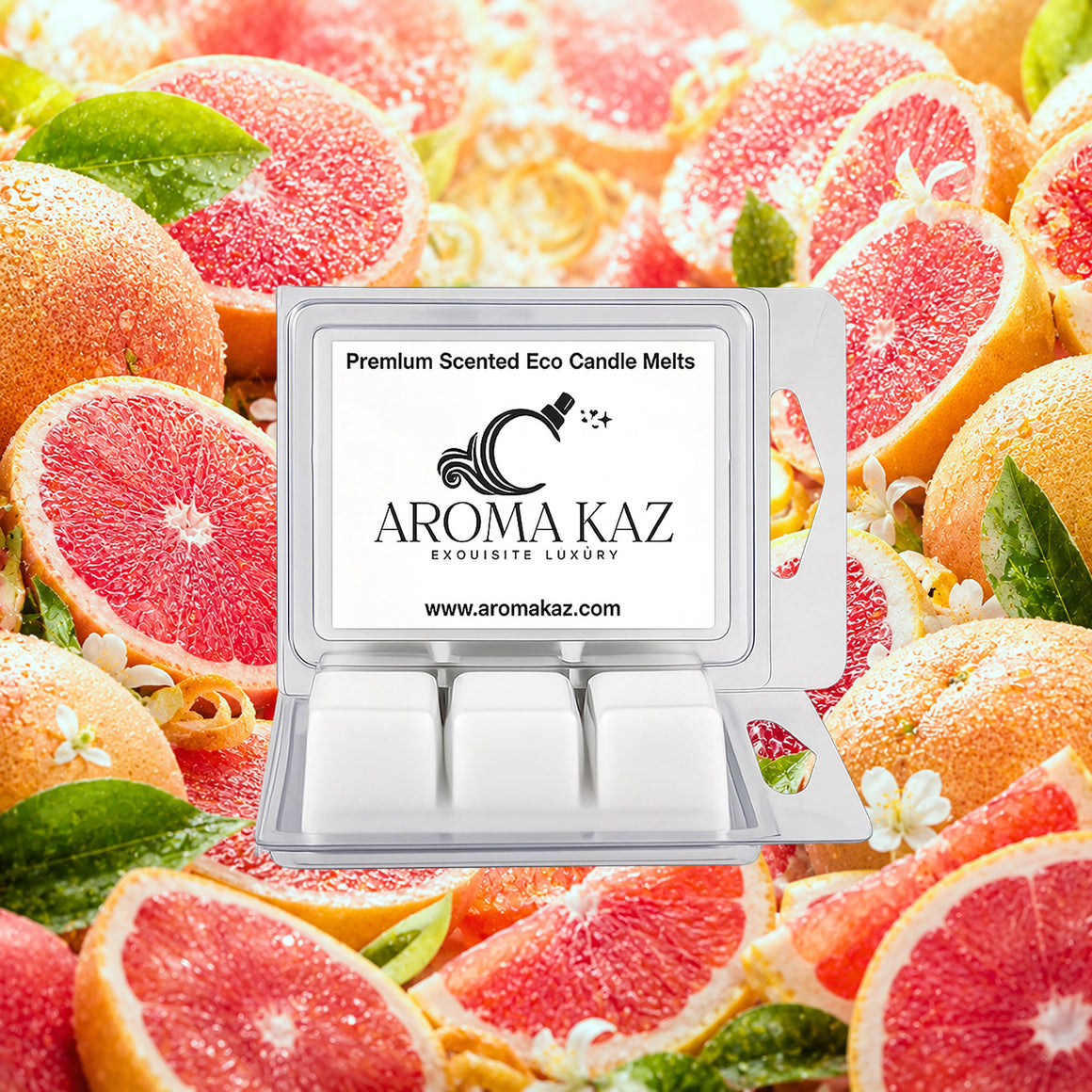 Fresh Grapefruit Soy Wax Melts Clam Pack