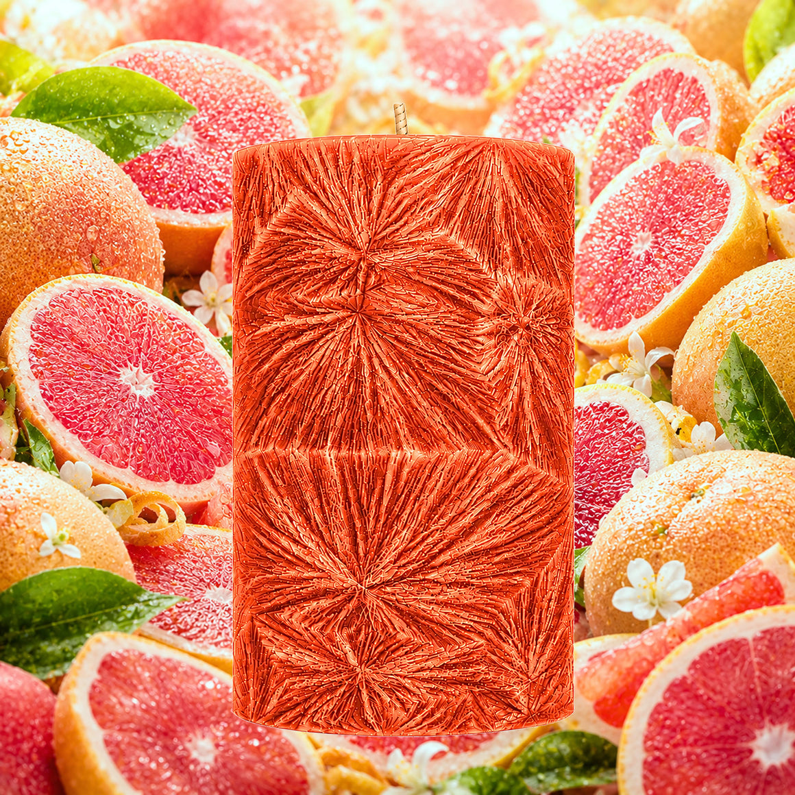 Fresh Grapefruit Pillar Candle