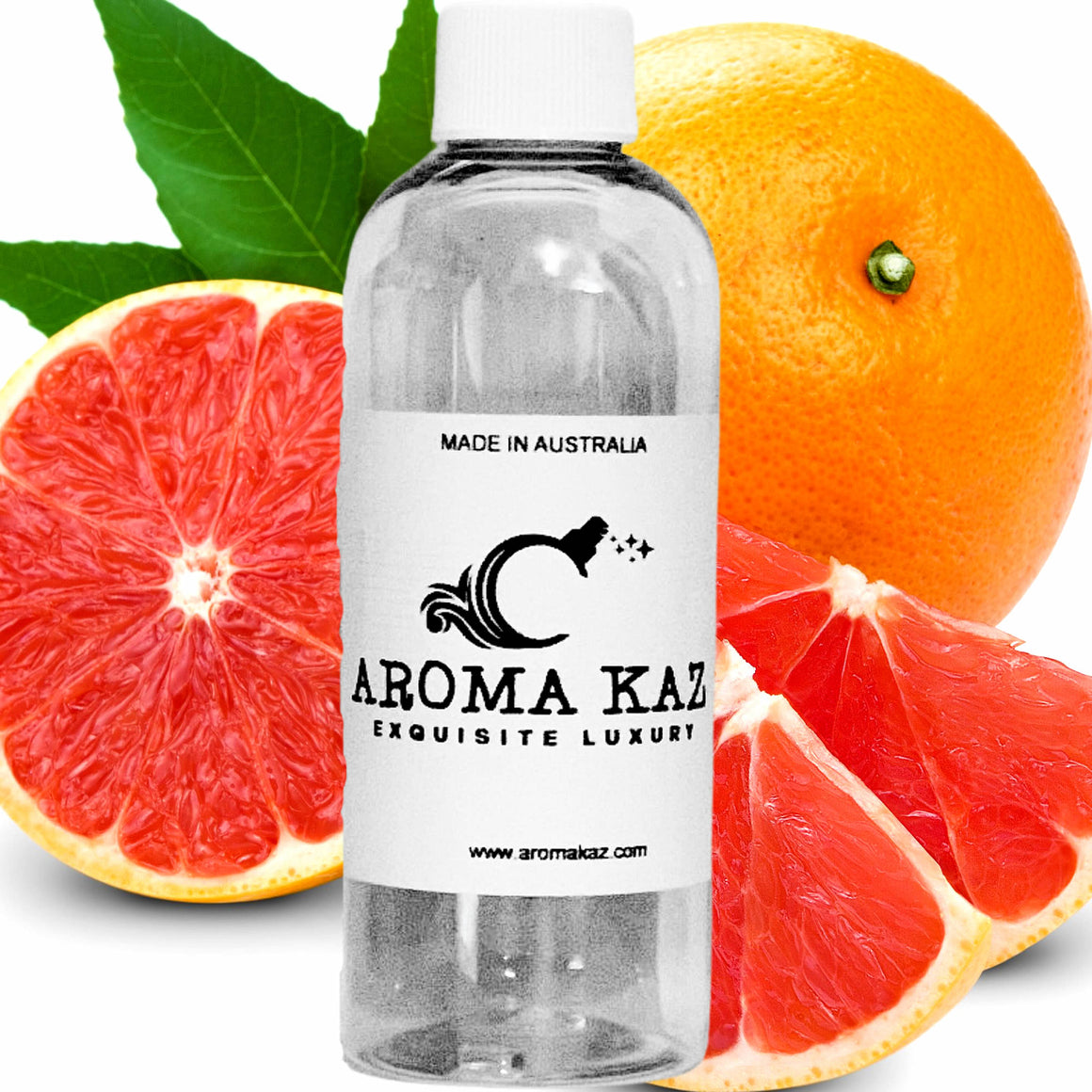 Fresh Grapefruit fragrance oil for candle making, soap making and perfume blending – vegan, cruelty-free featuring bright zesty grapefruit citrus, handmade in Australia.