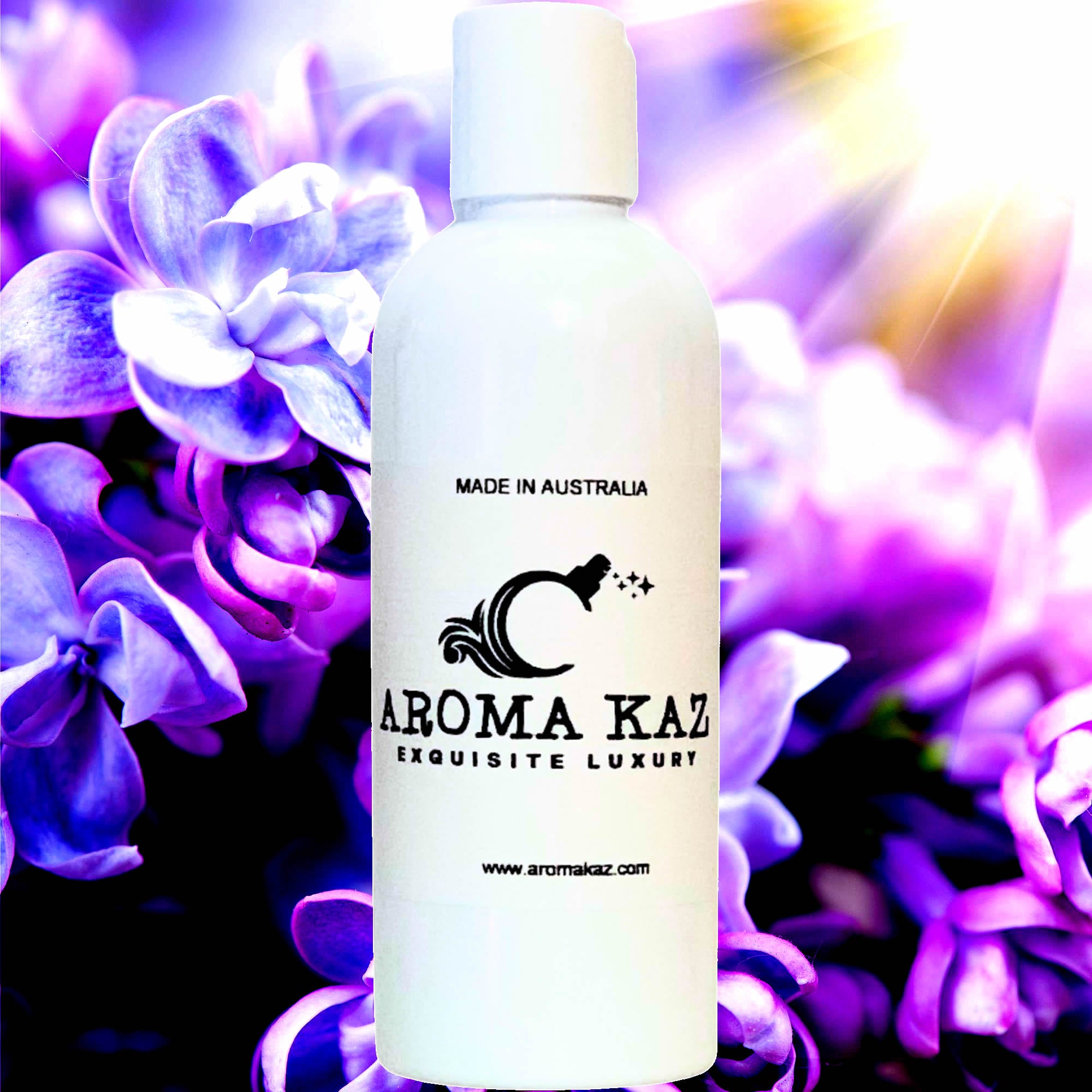 Fresh Lilac Body Massage Oil – vegan, cruelty-free, plant-based hydrating oil with romantic lilac blossoms, handmade in Australia.