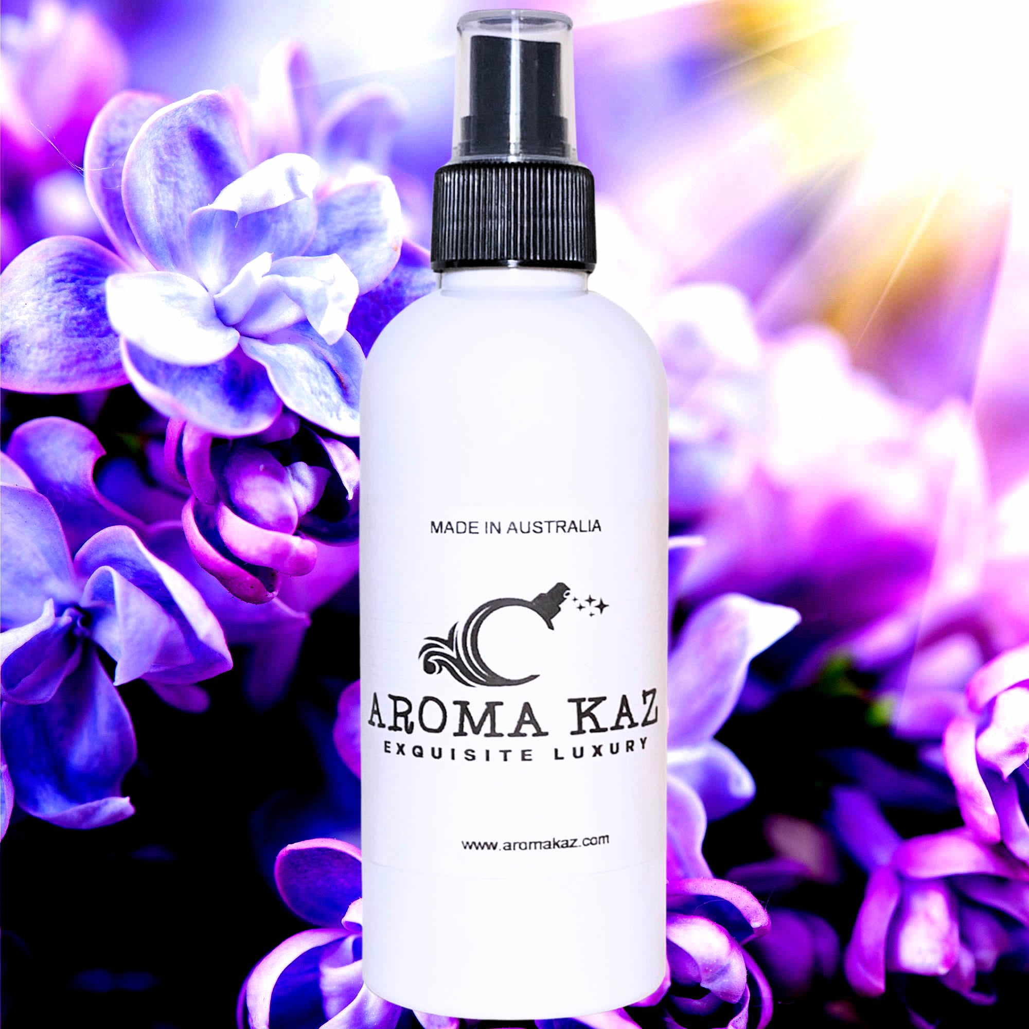 Fresh Lilac Body Spray Mist – vegan, cruelty-free body spray featuring romantic lilac blossoms, handmade in Australia.