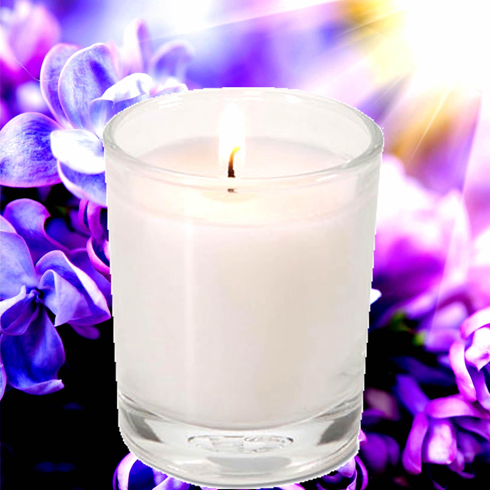 Fresh Lilac Eco Soy Votive Candles – Clean Burn, Plant-Based, Vegan & Pet Safe
