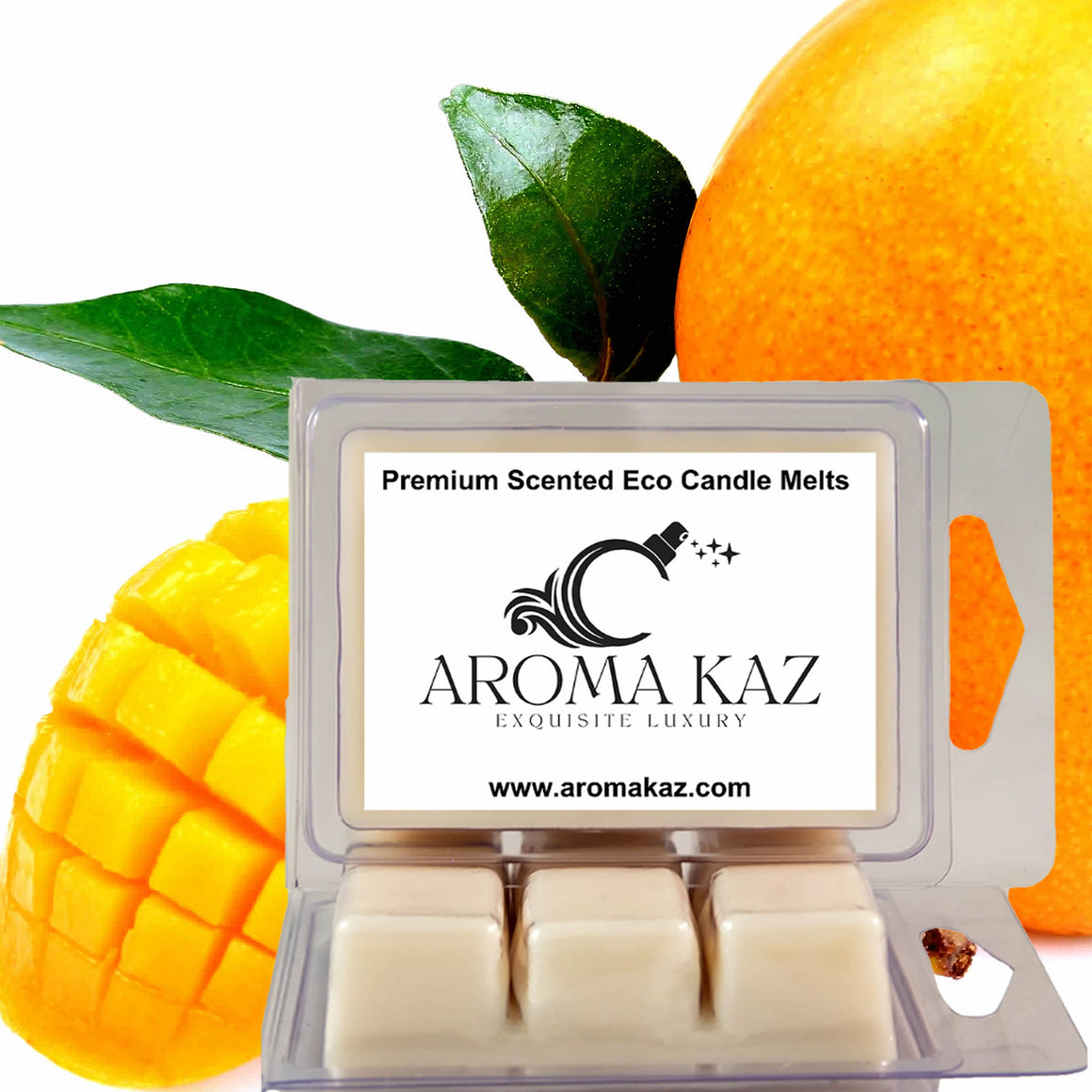 Fresh Mangoes eco soy wax melts – vegan, cruelty-free featuring juicy ripe mango sweetness, handmade in Australia.