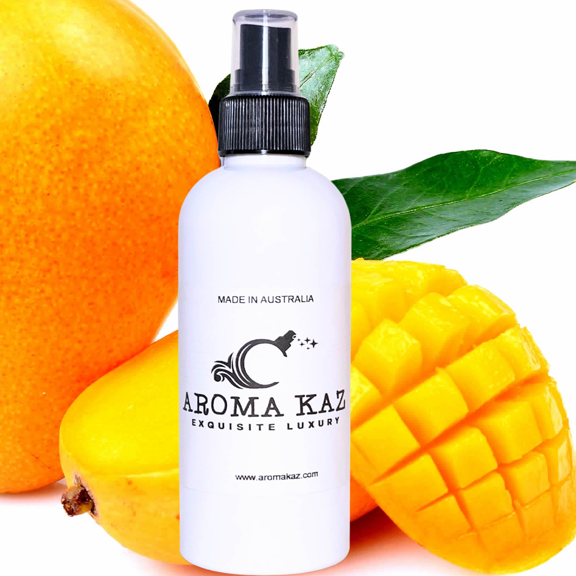 Fresh Mangoes Body Spray Mist – vegan, cruelty-free body spray featuring juicy ripe mango sweetness, handmade in Australia.