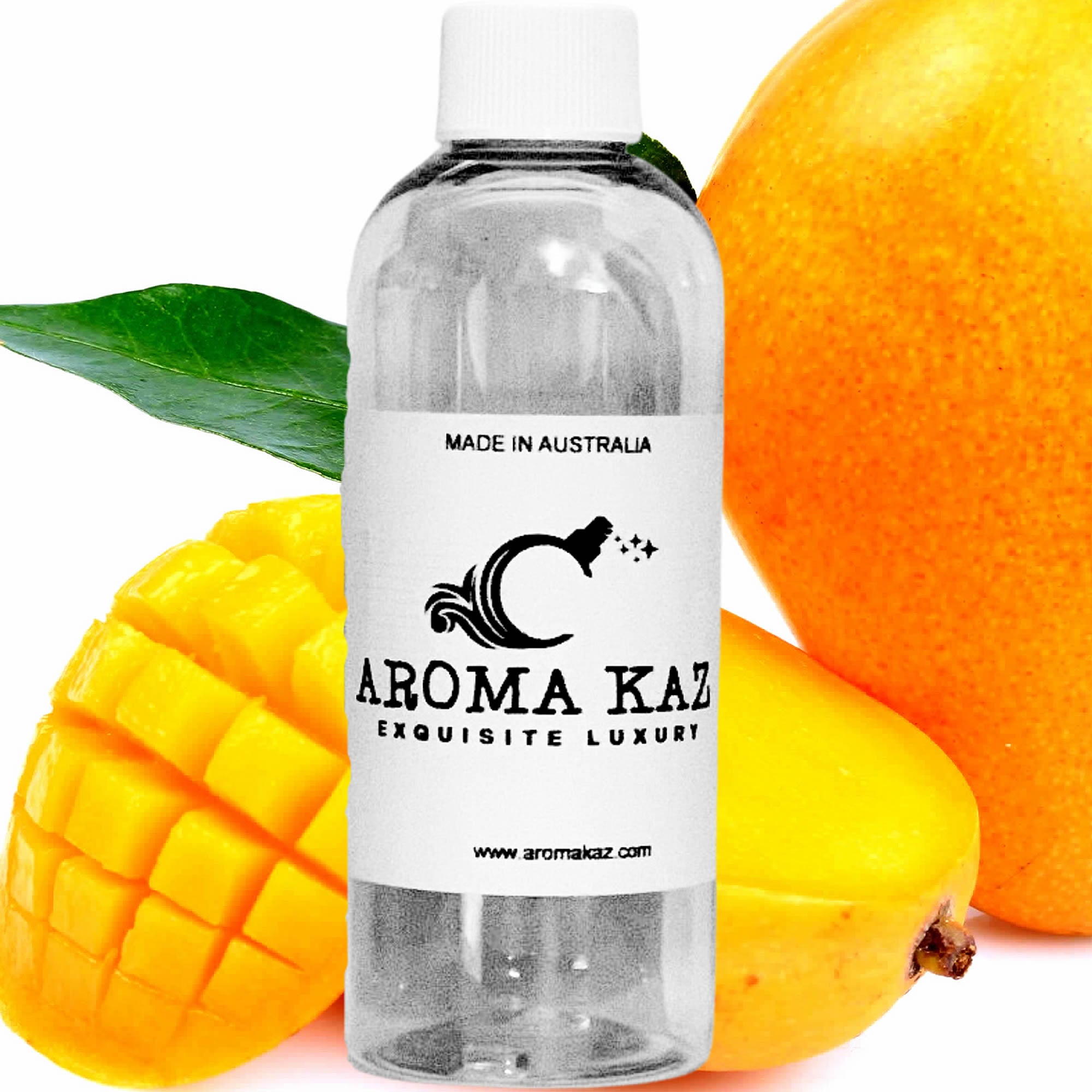 Fresh Mangoes fragrance oil for candle making, soap making and perfume blending – vegan, cruelty-free featuring juicy ripe mango sweetness, handmade in Australia.