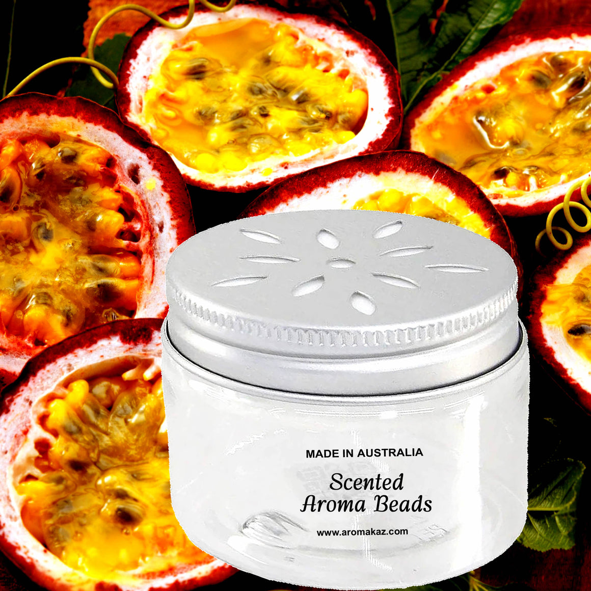 Fresh Passionfruit Air Freshener Aroma Beads - Room, Car, Pantry, Pet Areas, Linen