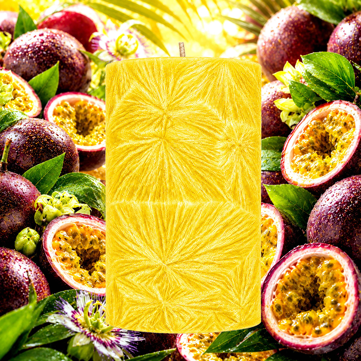 Fresh Passion Fruit Pillar Candle
