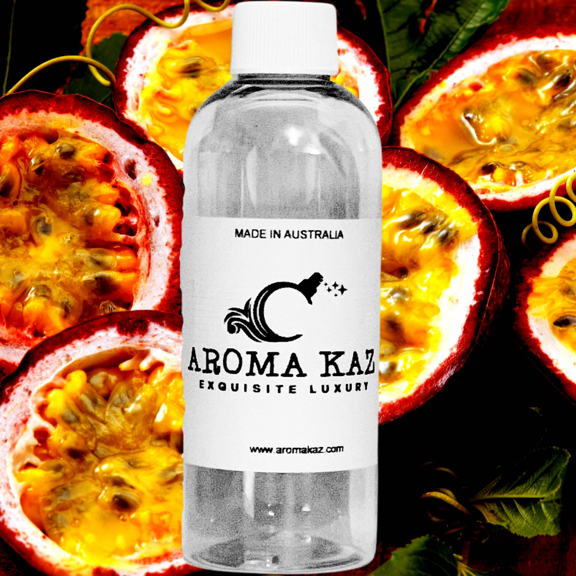 Fresh Passion Fruit fragrance oil for candle making, soap making and perfume blending – vegan, cruelty-free featuring sweet tropical passionfruit, handmade in Australia.