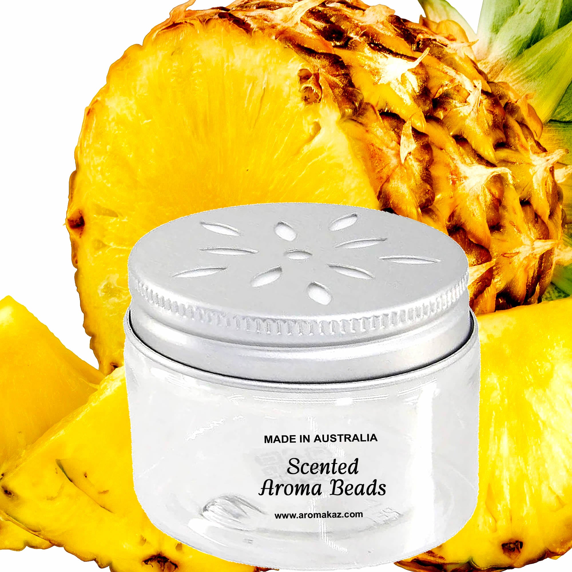 Fresh Pineapples Air Freshener Aroma Beads - Room, Car, Pantry, Pet Areas, Linen