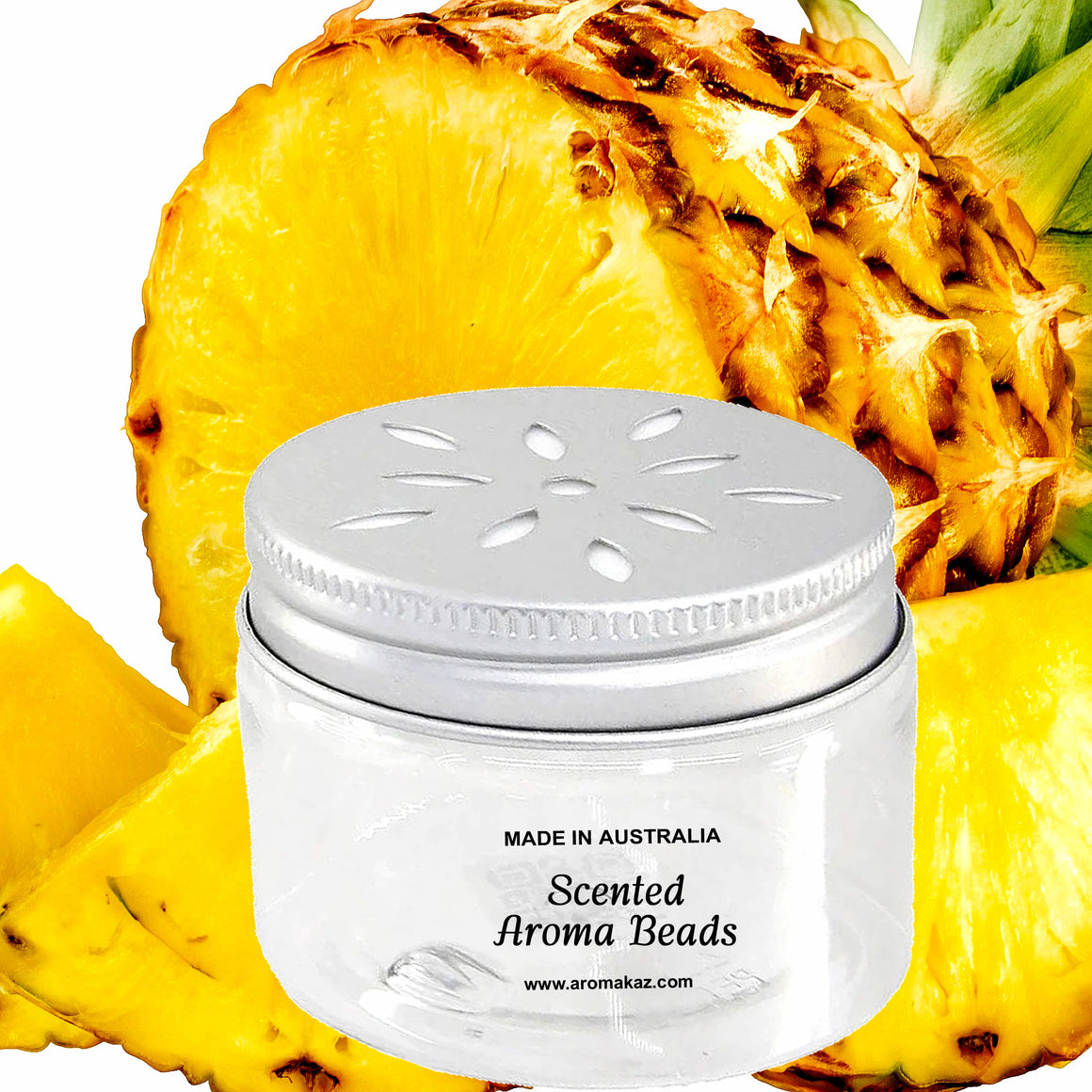 Fresh Pineapples Air Freshener Aroma Beads - Room, Car, Pantry, Pet Areas, Linen