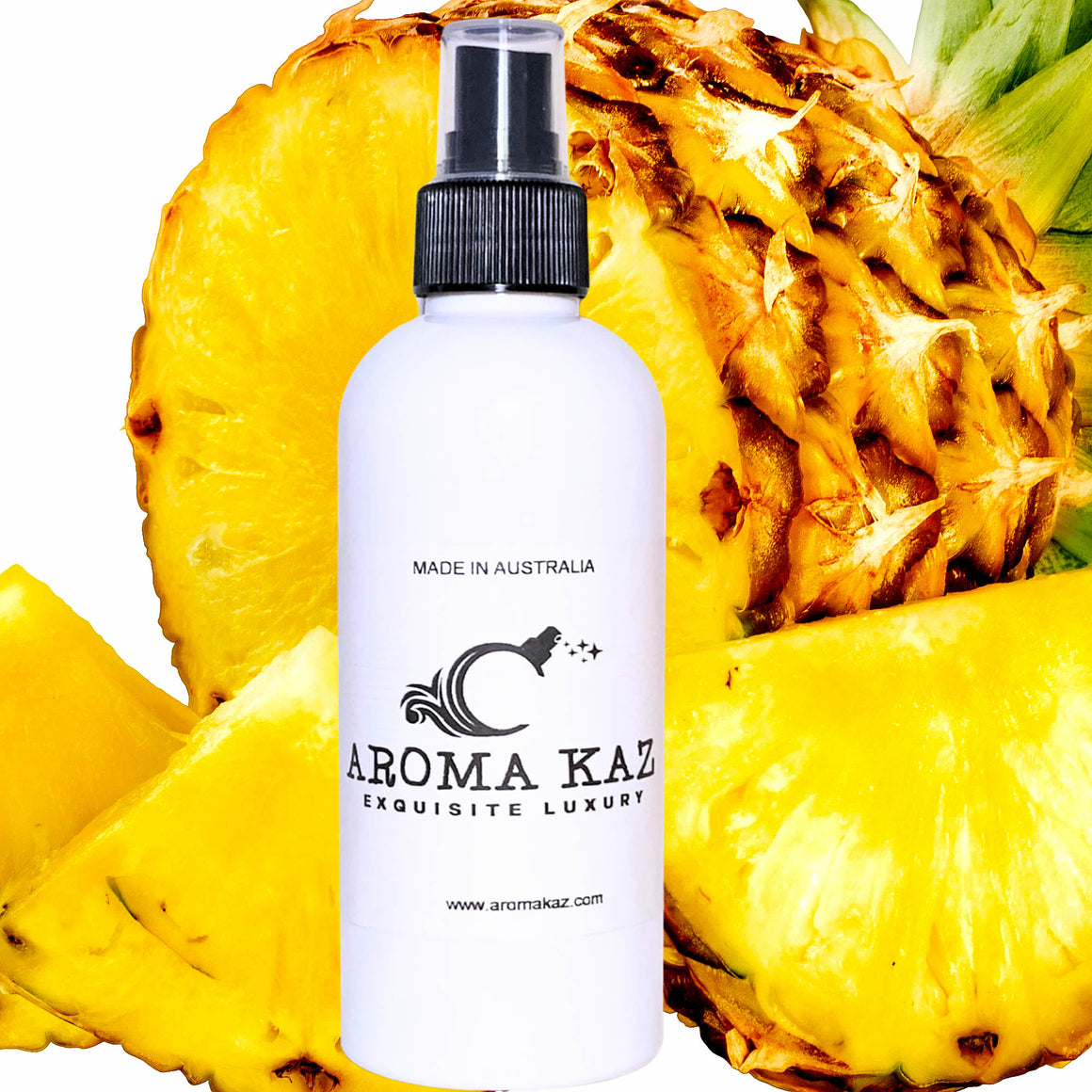 Fresh Pineapples Body Spray Mist – vegan, cruelty-free body spray featuring juicy sweet pineapple notes, handmade in Australia.
