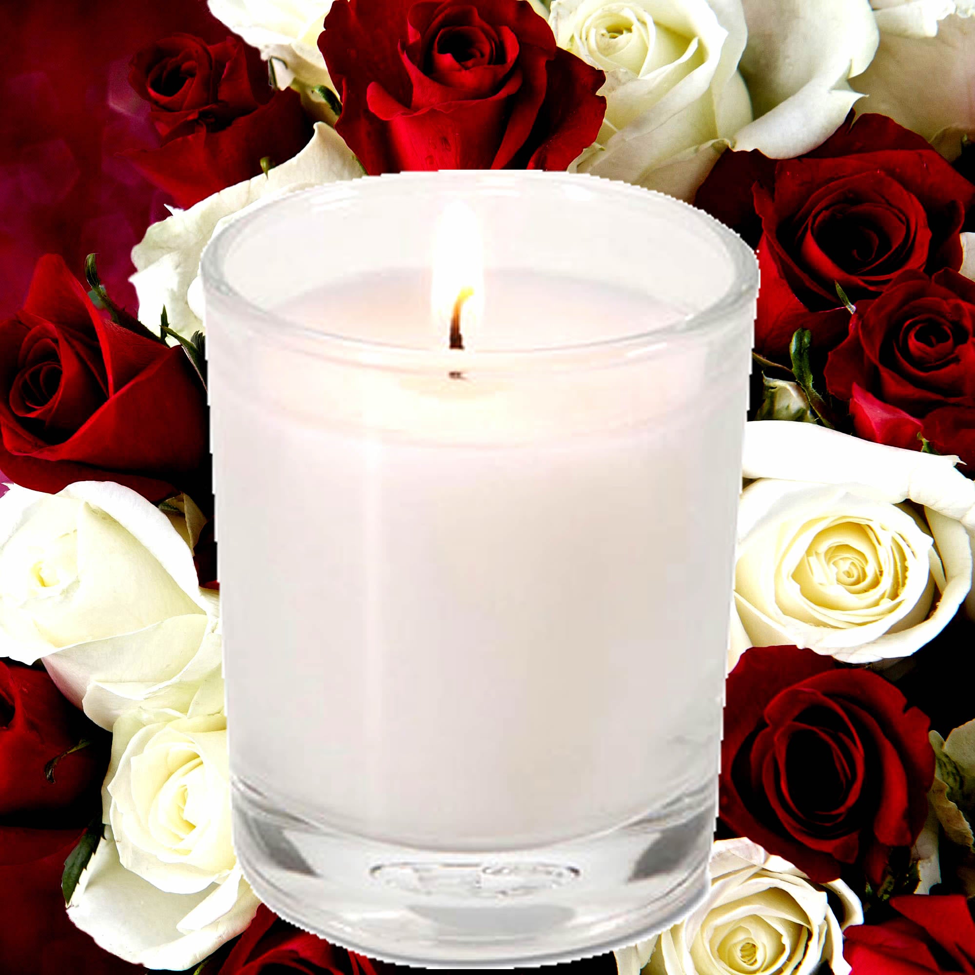 Fresh Roses Eco Soy Votive Candles – Clean Burn, Plant-Based, Vegan & Pet Safe