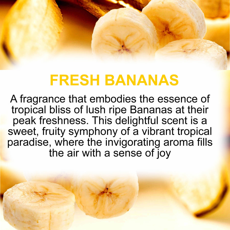 Fresh Bananas  Eco Soy Votive Candles – Clean Burn, Plant-Based, Vegan & Pet Safe