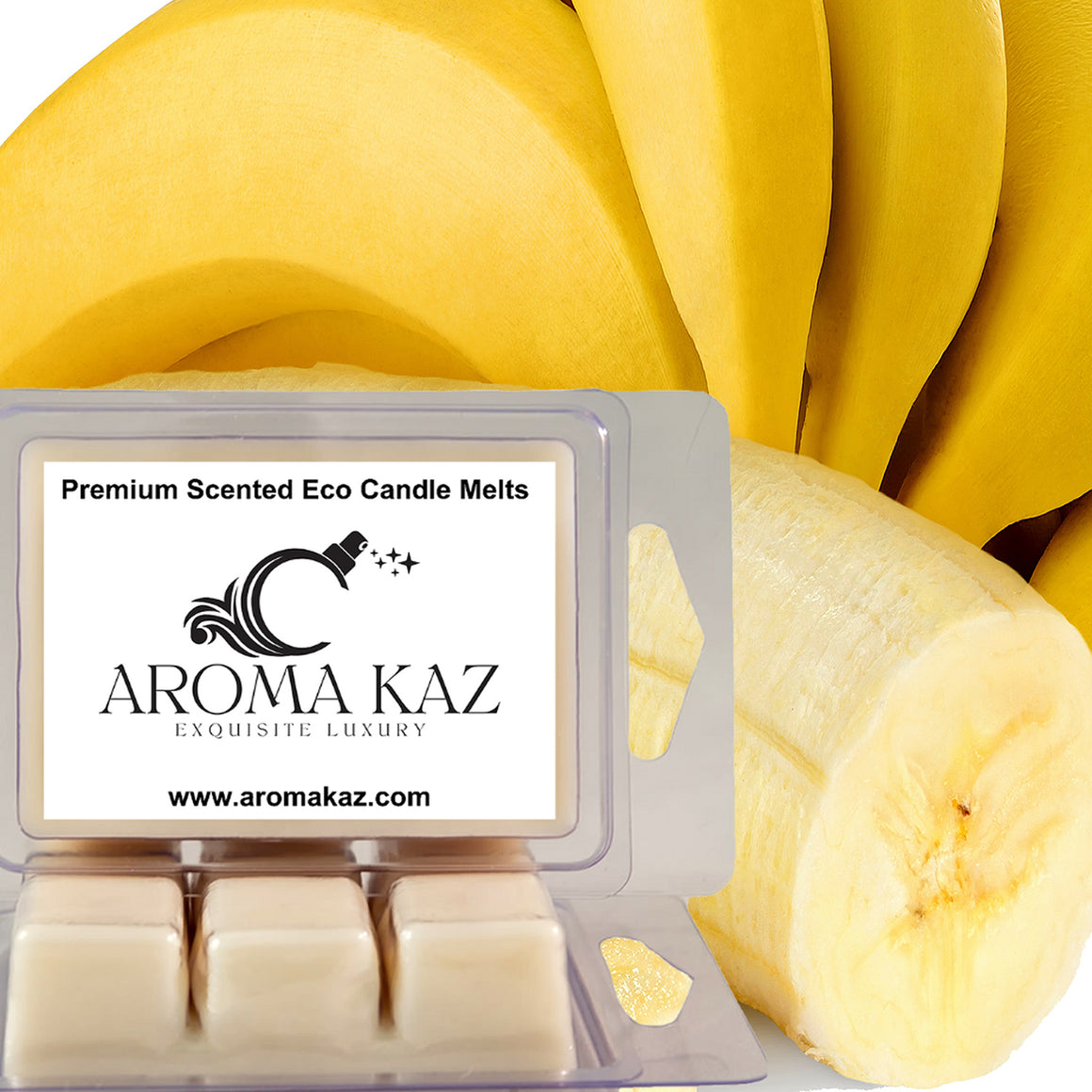 Fresh Bananas Eco Soy Candle Wax Melts Clam Packs