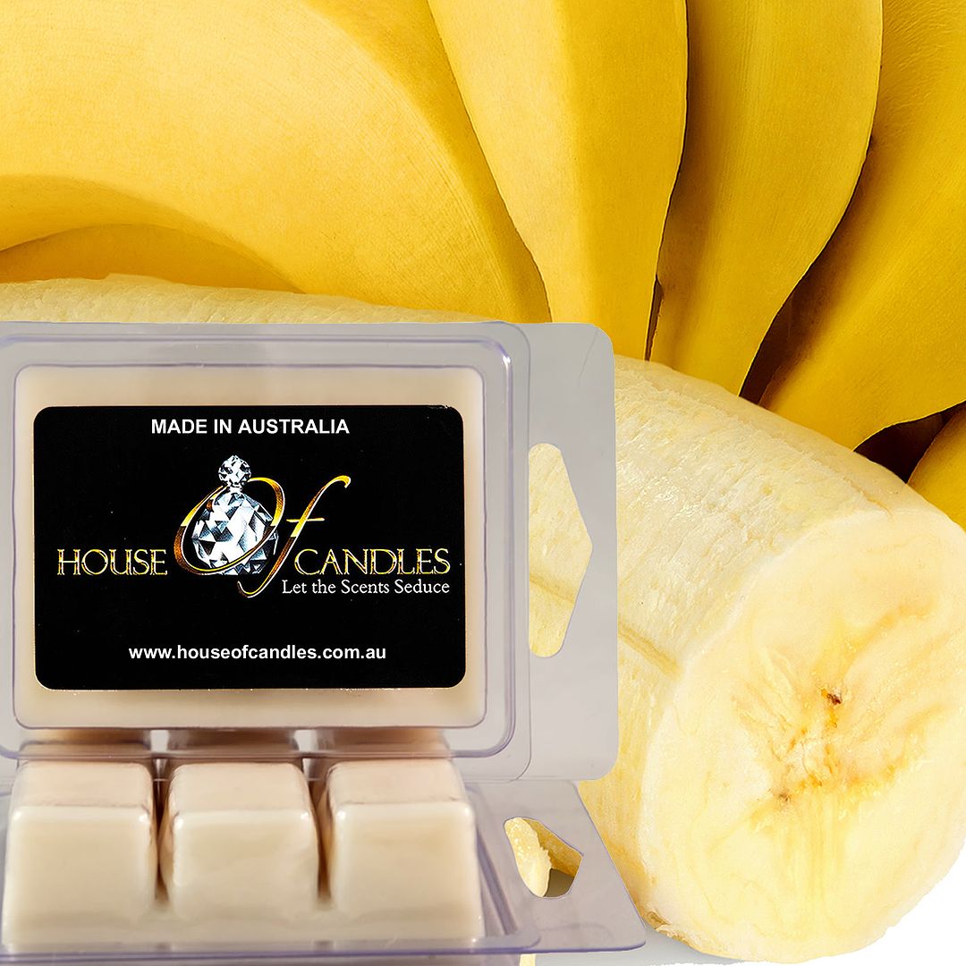 Fresh Bananas Eco Soy Candle Wax Melts Clam Packs