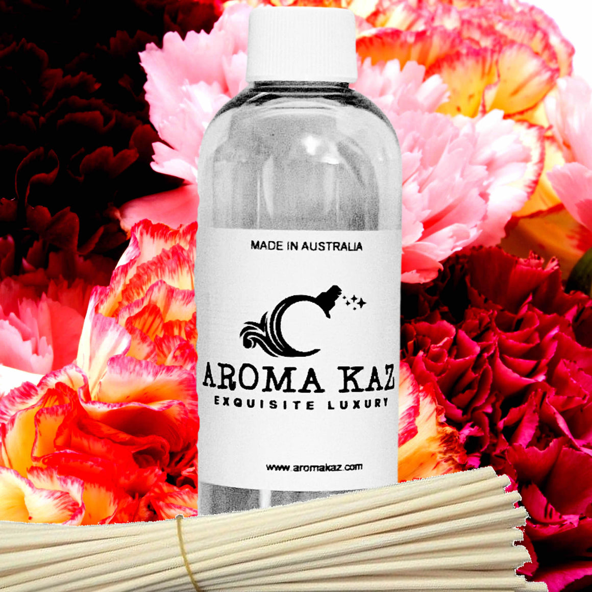 Fresh Carnations Diffuser Fragrance Oil with Reeds – Vegan Cruelty-Free Home Aroma