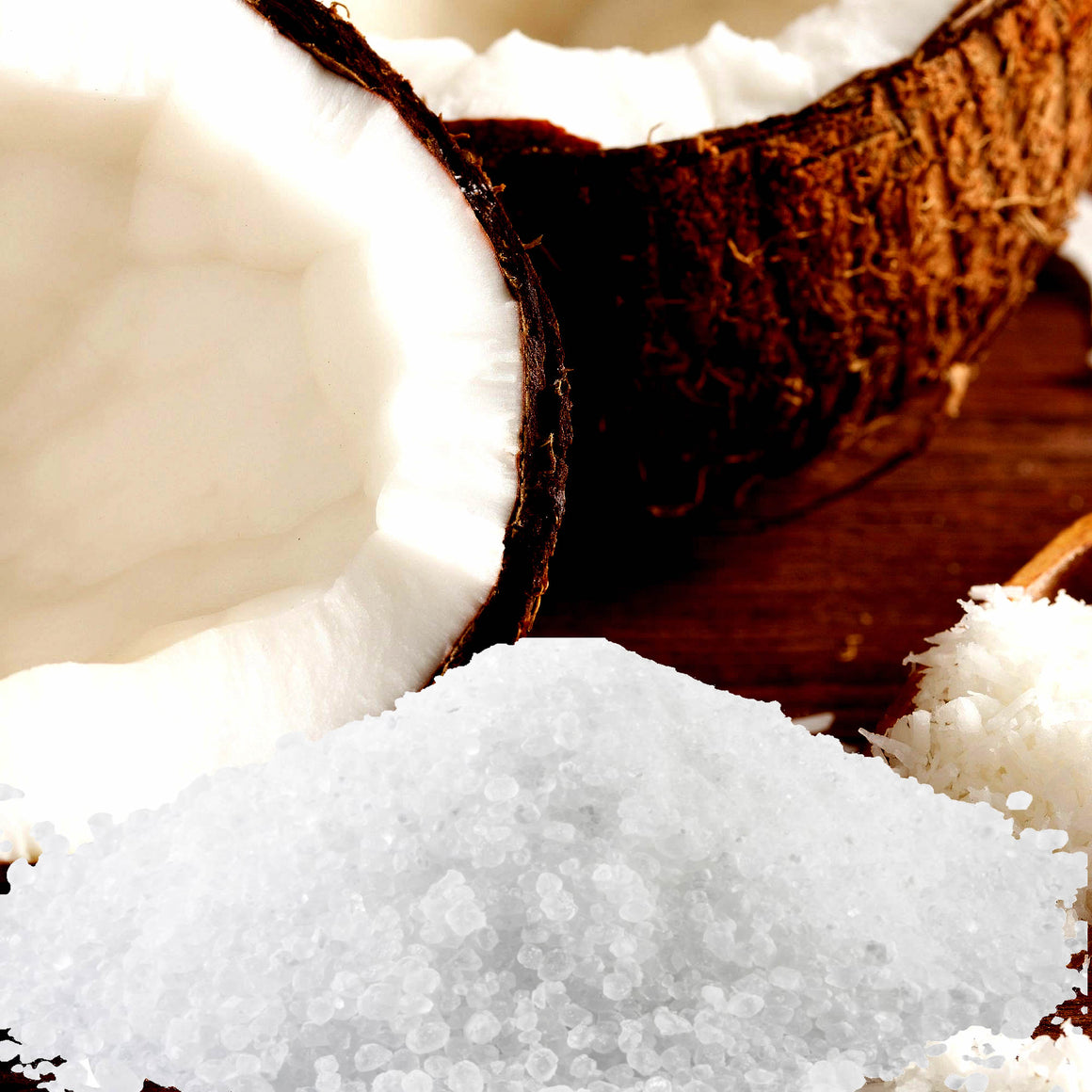 Fresh Coconut Vegan bath salts and bath soak crystals, cruelty-free and made in Australia. Highly scented, suitable for women and men. Perfect relaxation gift for him or her.
