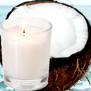 Fresh Coconut Scented Eco Soy Votive Candles Hand Poured