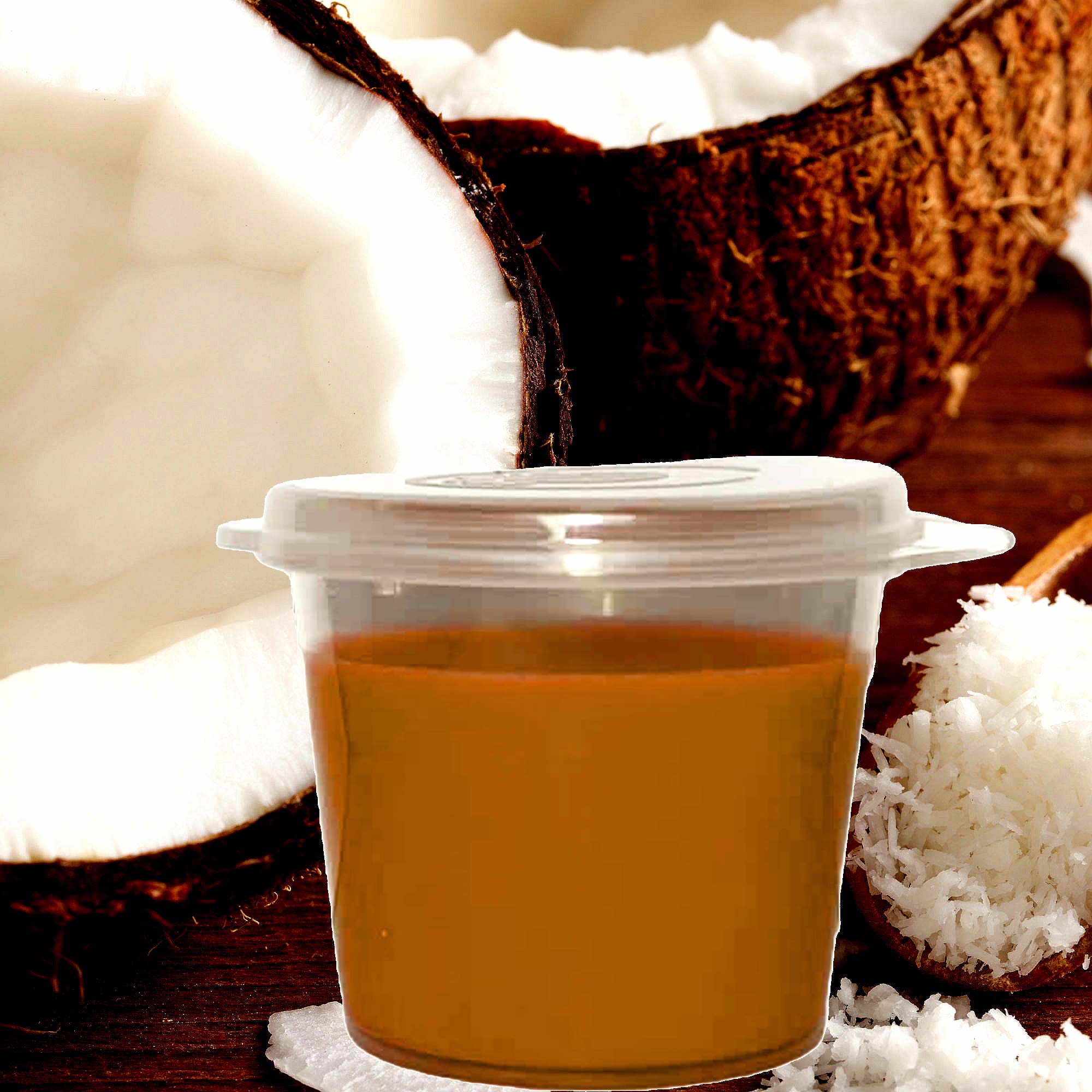 Fresh Coconut Soy Candle Melt Shot Pots – Plant-Based, Vegan, Cruelty-Free, Hand-Poured
