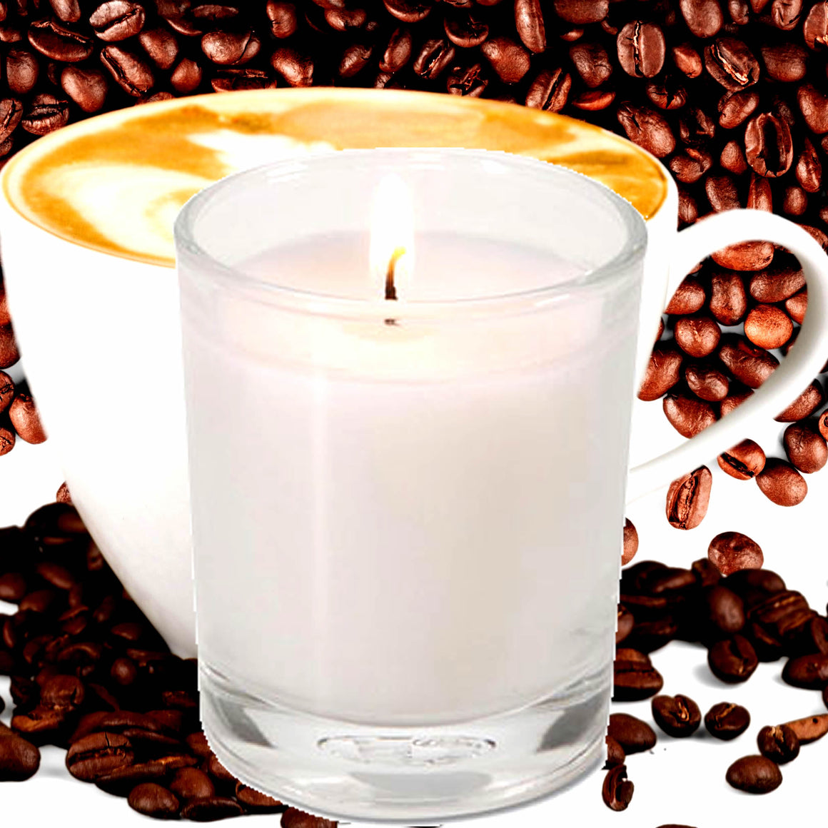 Fresh Coffee Eco Soy Votive Candles – Clean Burn, Plant-Based, Vegan & Pet Safe