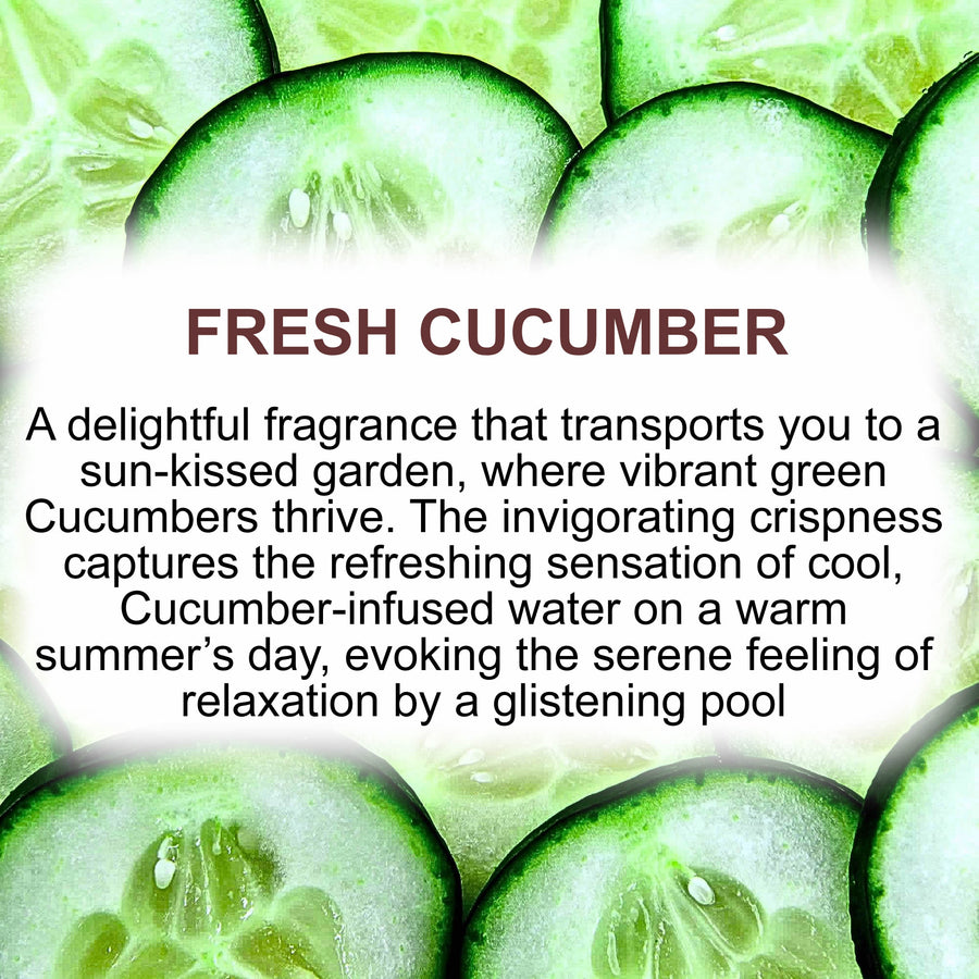 Fresh Cucumber Fragrance Oil – Candle, Soap & Craft Making – Vegan & Cruelty-Free