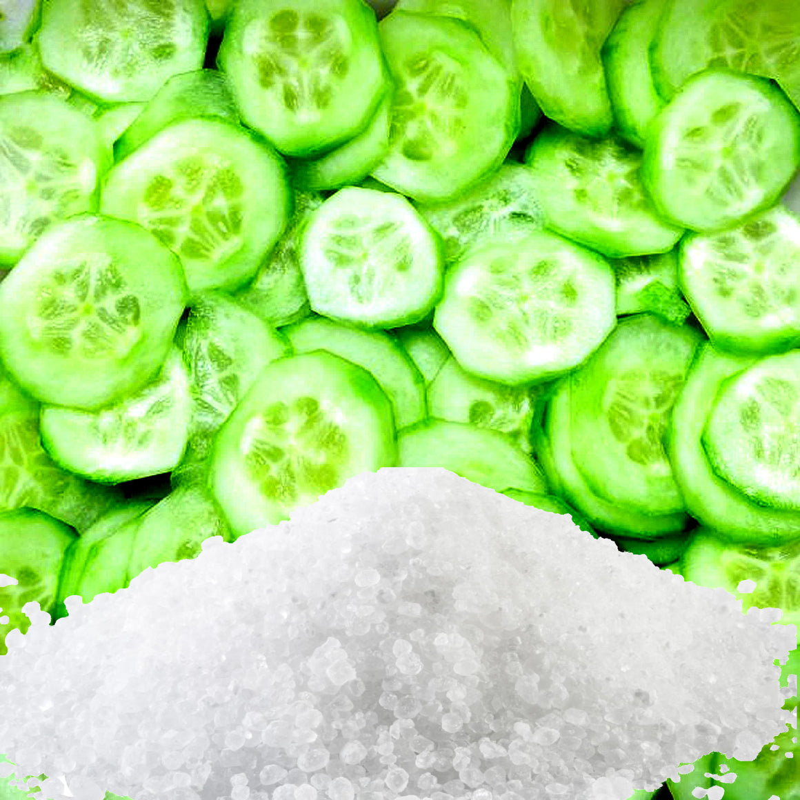 Fresh Cucumber Vegan bath salts and bath soak crystals, cruelty-free and made in Australia. Highly scented, suitable for women and men. Perfect relaxation gift for him or her.