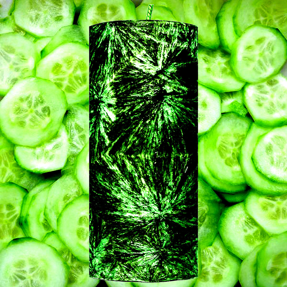 Fresh Cucumber Pillar Candle – Plant-Based, Eco-Friendly, Vegan, Cruelty Free