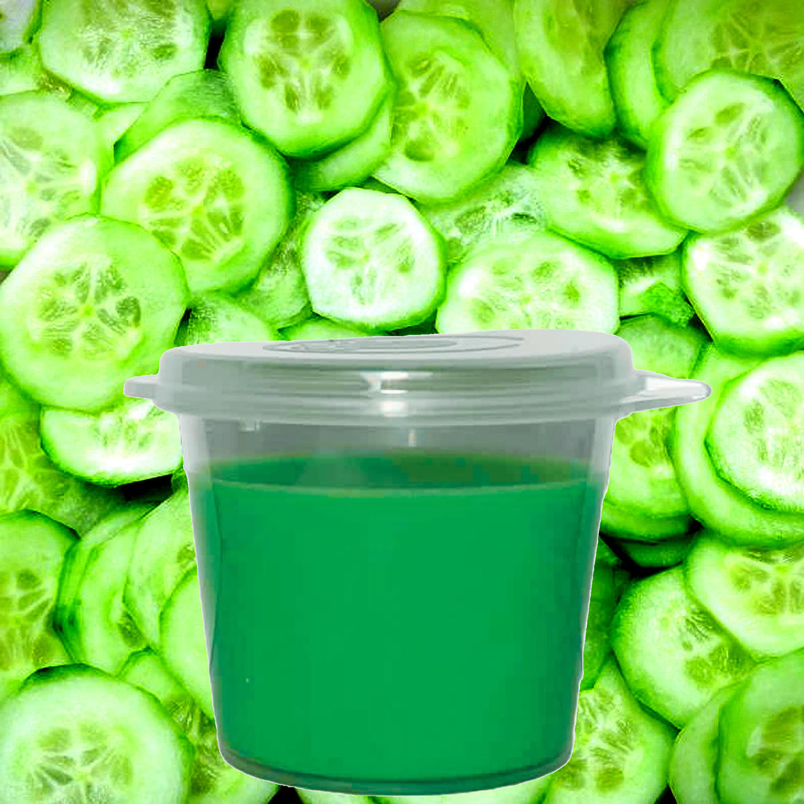Fresh Cucumber Soy Candle Melt Shot Pots – Plant-Based, Vegan, Cruelty-Free, Hand-Poured