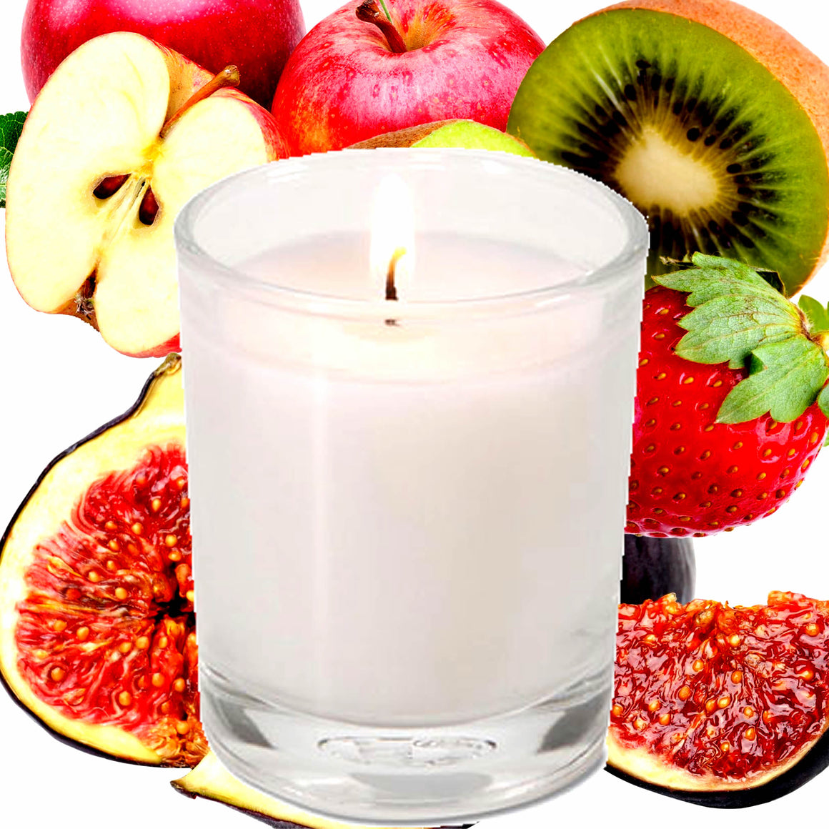Fresh Fig Fatale Eco Soy Votive Candles – Clean Burn, Plant-Based, Vegan & Pet Safe