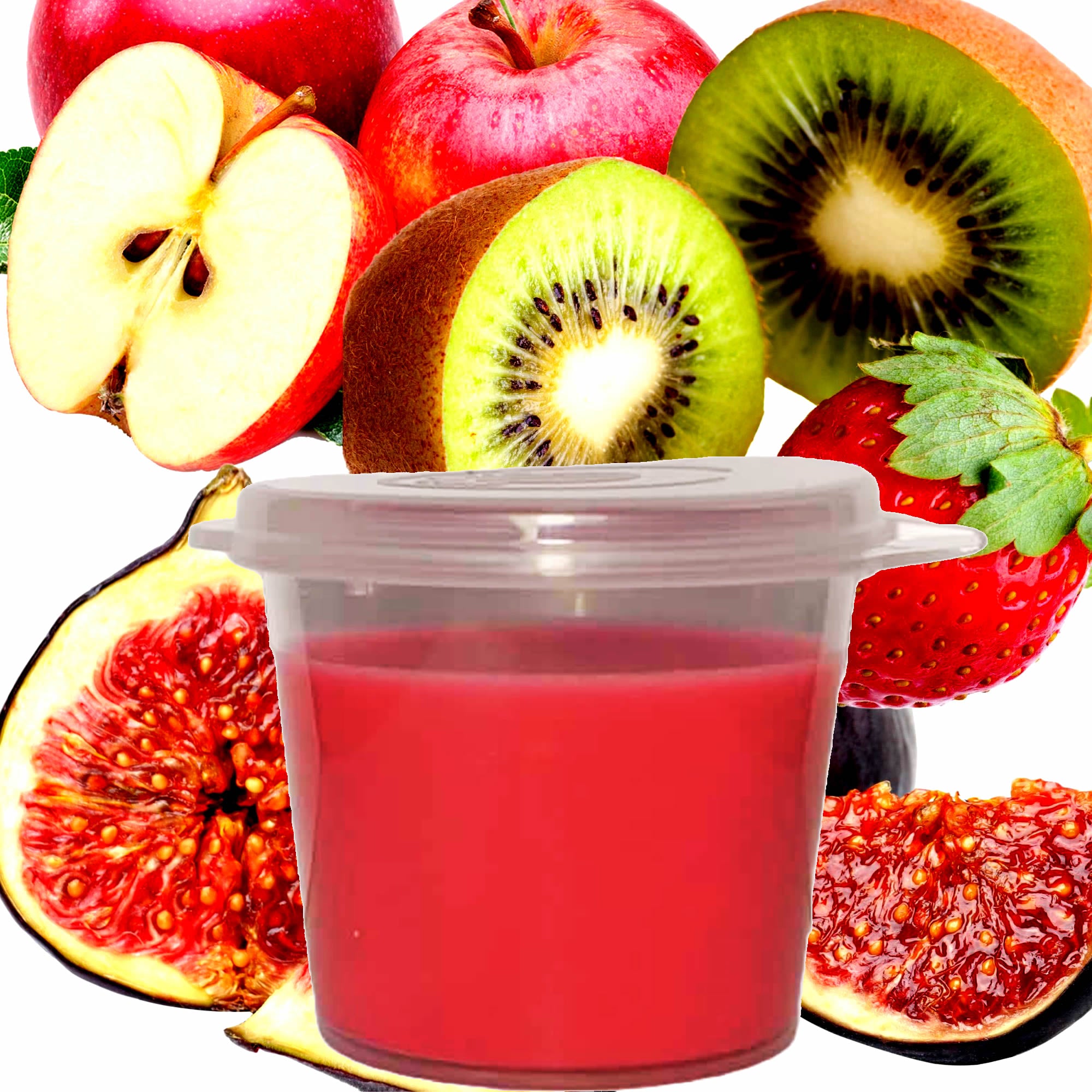 Fresh Fig Fatale Soy Candle Melt Shot Pots – Plant-Based, Vegan, Cruelty-Free, Hand-Poured