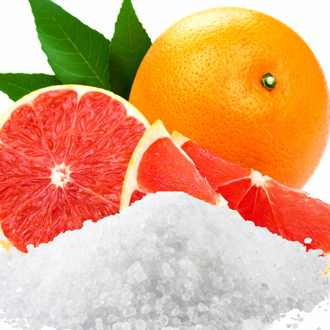 Fresh Grapefruit Vegan bath salts and bath soak crystals, cruelty-free and made in Australia. Highly scented, suitable for women and men. Perfect relaxation gift for him or her.