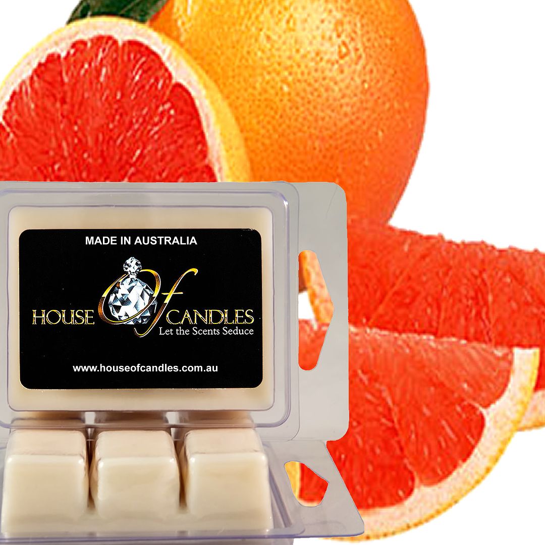 Fresh Grapefruit Eco Soy Candle Wax Melts Clam Packs