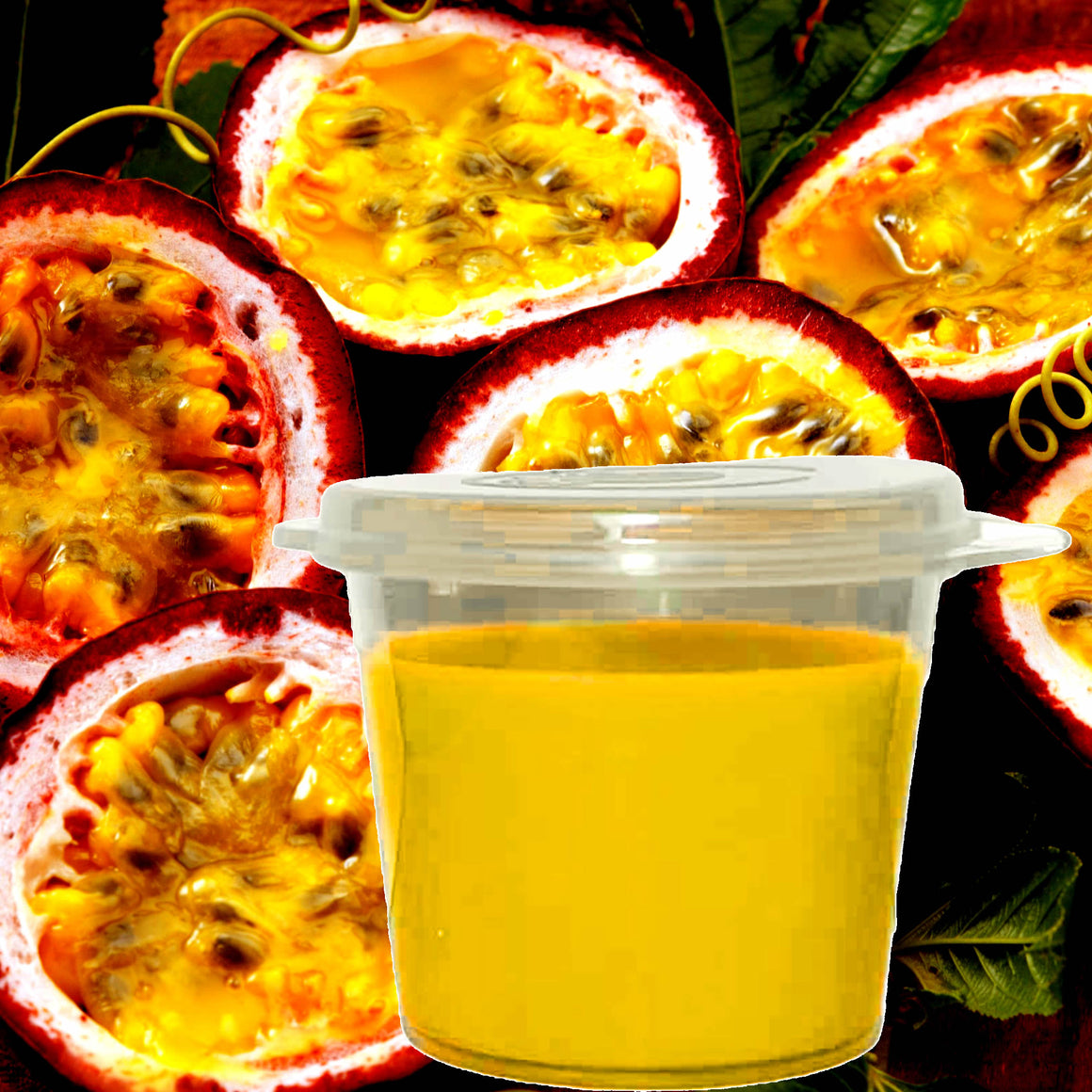 Fresh Passionfruit Soy Candle Melt Shot Pots – Plant-Based, Vegan, Cruelty-Free, Hand-Poured