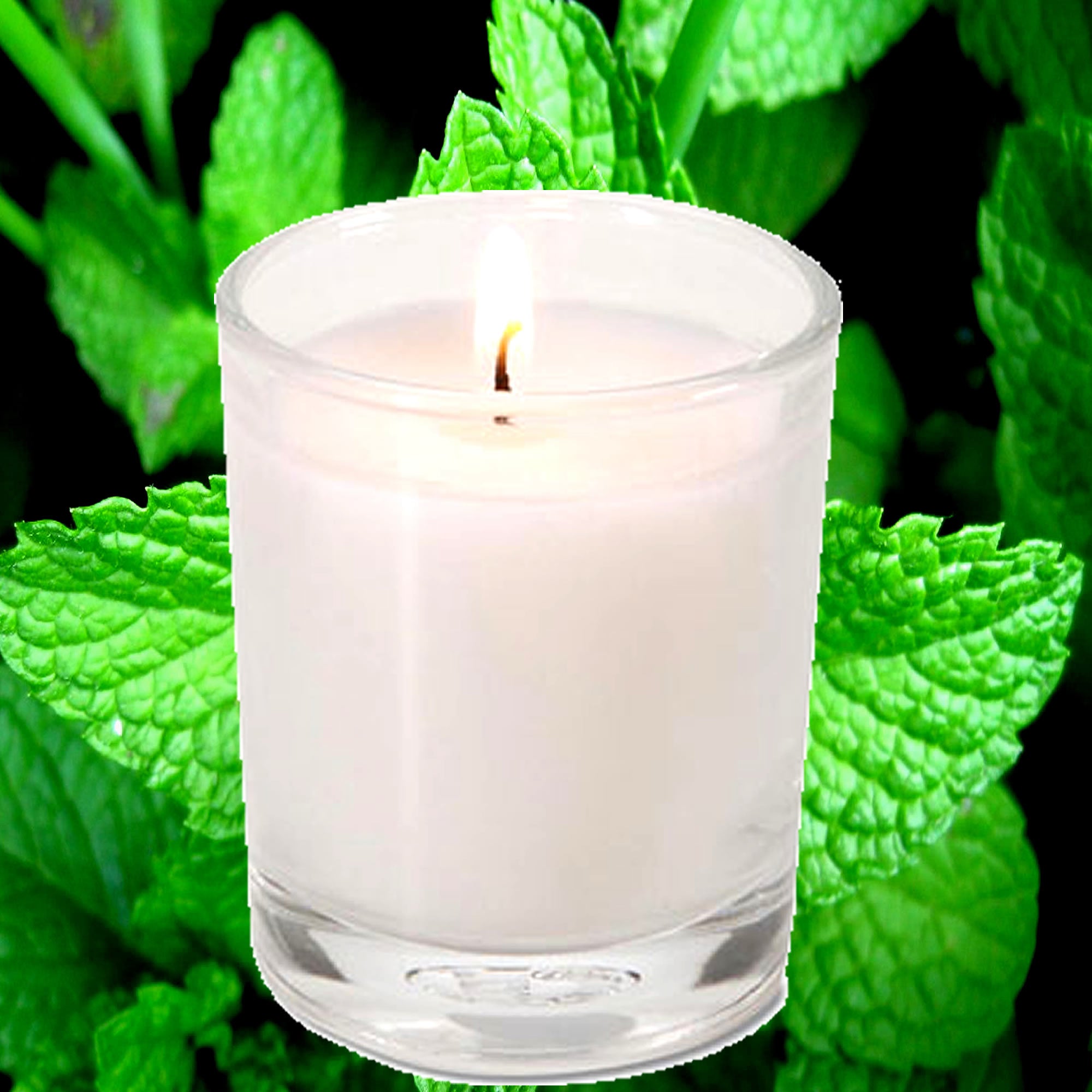 Eucalyptus & Peppermint Eco Soy Votive Candles – Clean Burn, Plant-Based, Vegan & Pet Safe