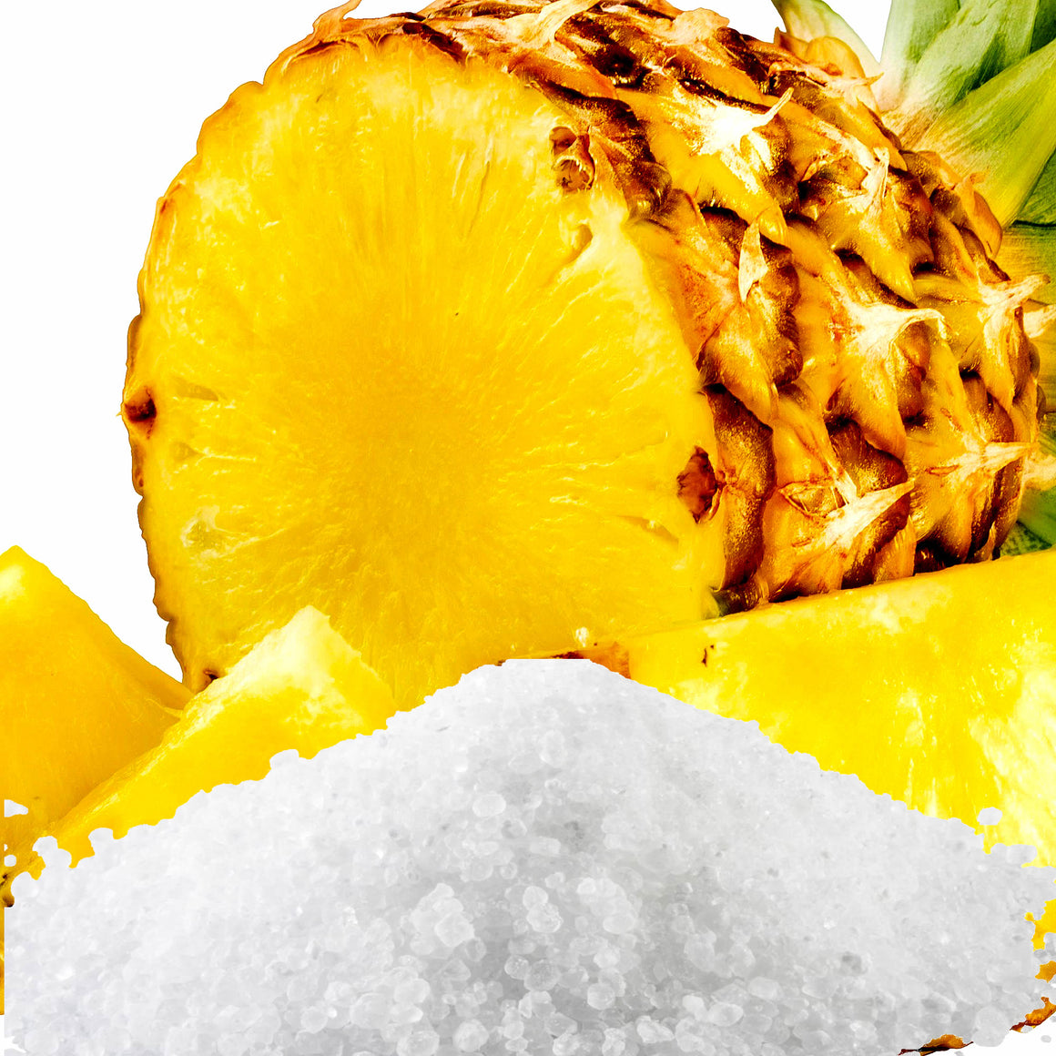 Fresh Pineapples Vegan bath salts and bath soak crystals, cruelty-free and made in Australia. Highly scented, suitable for women and men. Perfect relaxation gift for him or her.
