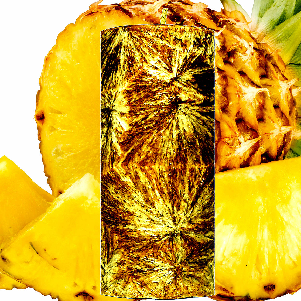 Fresh Pineapples Pillar Candle – Plant-Based, Eco-Friendly, Vegan, Cruelty Free