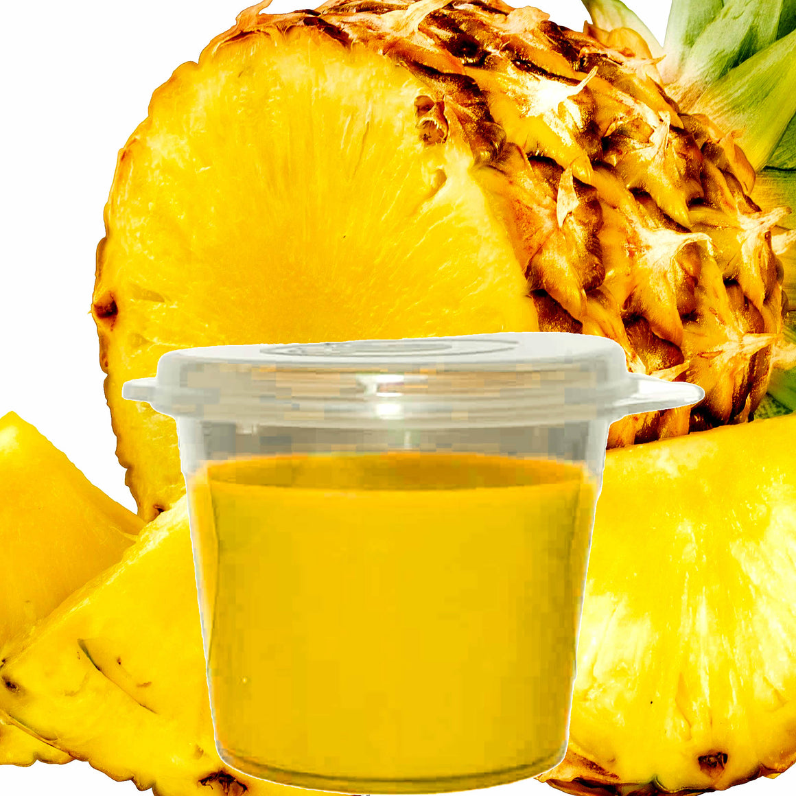 Fresh Pineapples Soy Candle Melt Shot Pots – Plant-Based, Vegan, Cruelty-Free, Hand-Poured