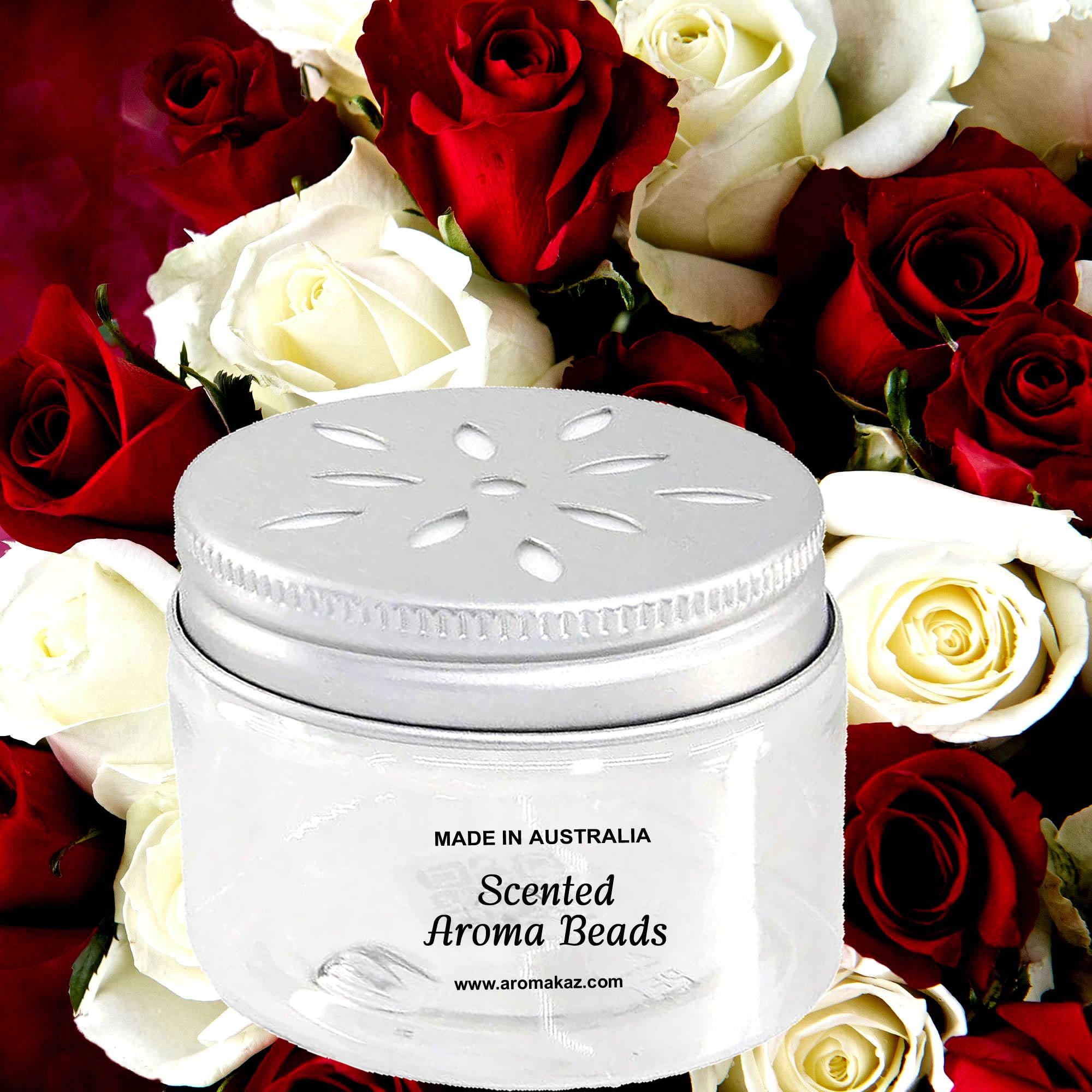 Fresh Roses Air Freshener Aroma Beads - Room, Car, Pantry, Pet Areas, Linen