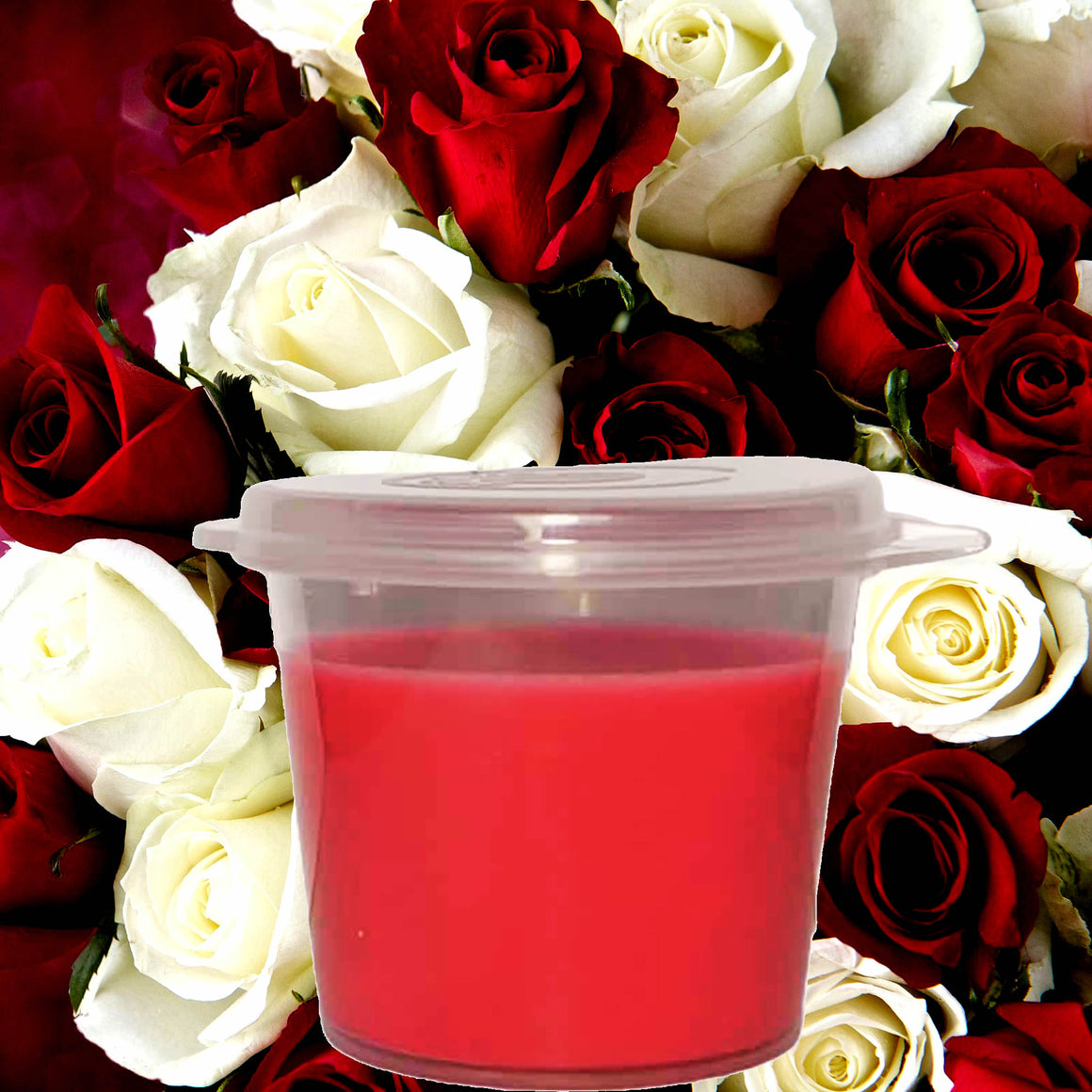 Fresh Roses Soy Candle Melt Shot Pots – Plant-Based, Vegan, Cruelty-Free, Hand-Poured