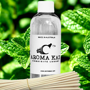Fresh Spearmint Diffuser Fragrance Oil Refill – Vegan, Cruelty-Free, Made in Australia – Long-Lasting Air Freshener for use with Rattan Reeds – Not for Electric Diffusers