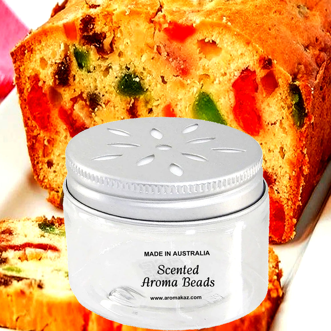 Fruit Cake Air Freshener Aroma Beads - Room, Car, Pantry, Pet Areas, Linen