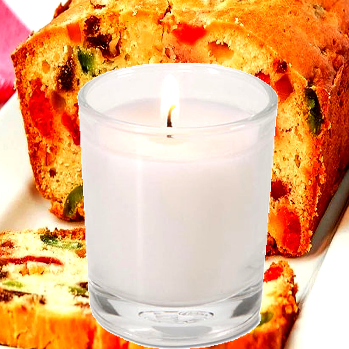Fruit Cake Eco Soy Votive Candles – Clean Burn, Plant-Based, Vegan & Pet Safe