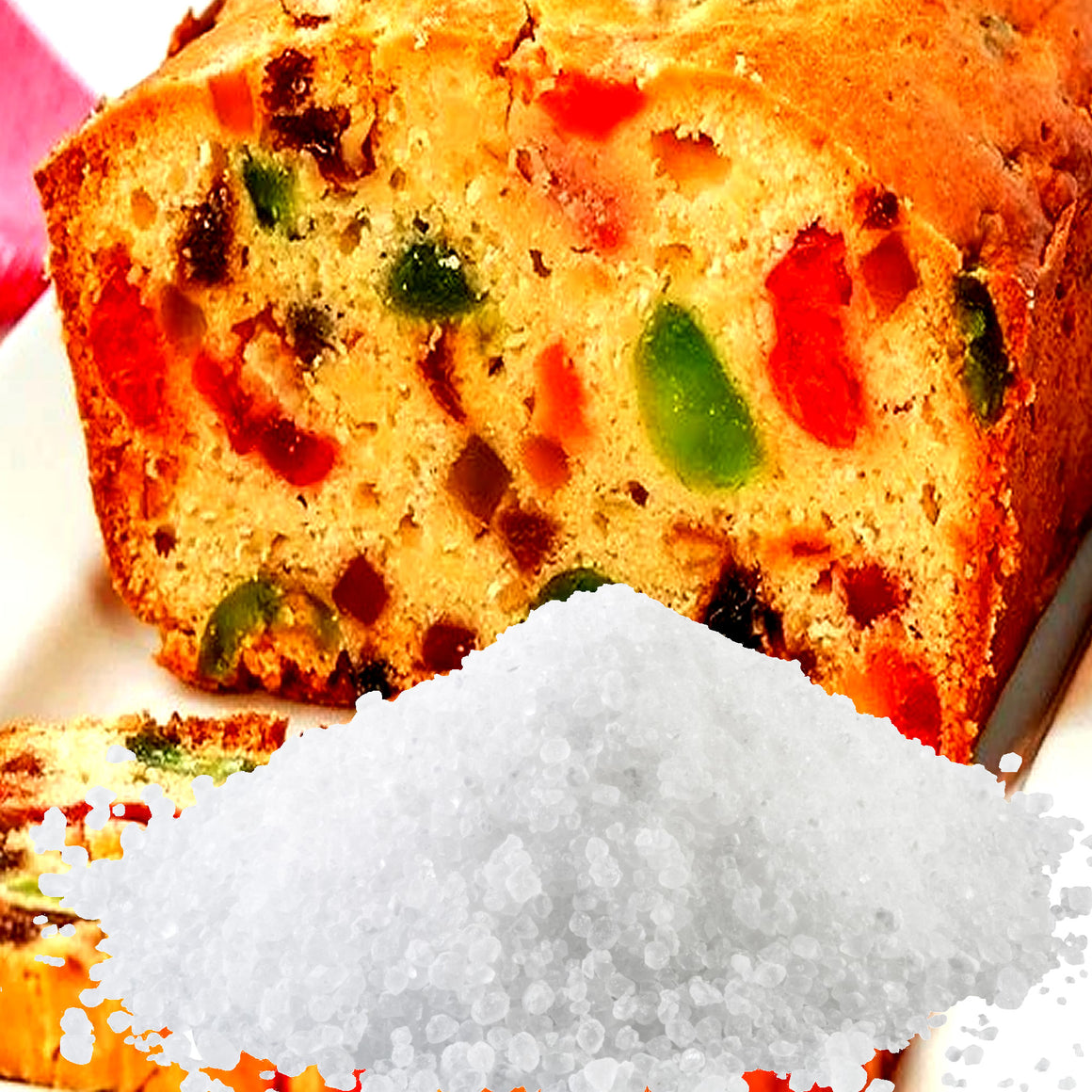 Fruit Cake Vegan bath salts and bath soak crystals, cruelty-free and made in Australia. Highly scented, suitable for women and men. Perfect relaxation gift for him or her.