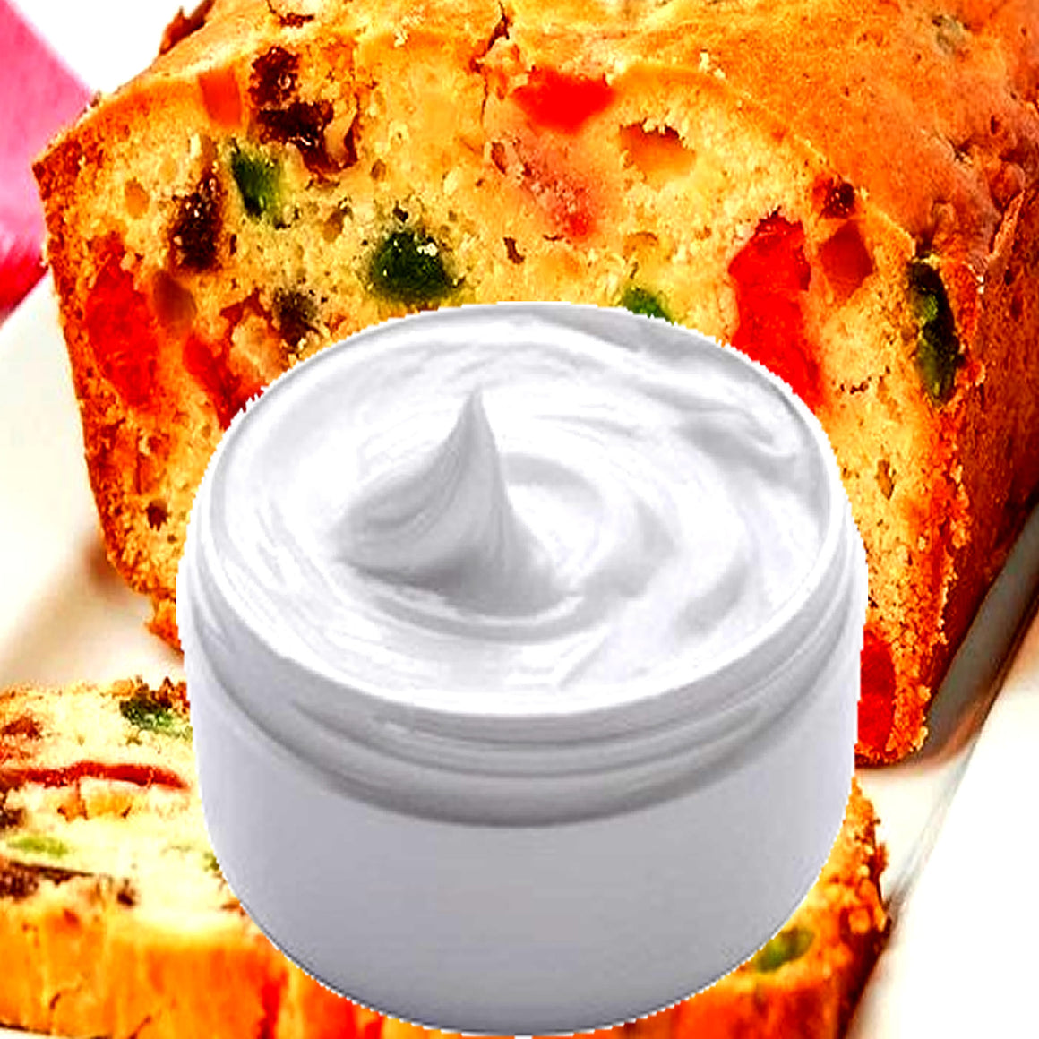 Fruit Cake Hydrating vegan body and hand cream moisturizer. Handmade in Australia, cruelty free, long-lasting fragrance, perfect for all skin types and ideal as a gift for men or women.