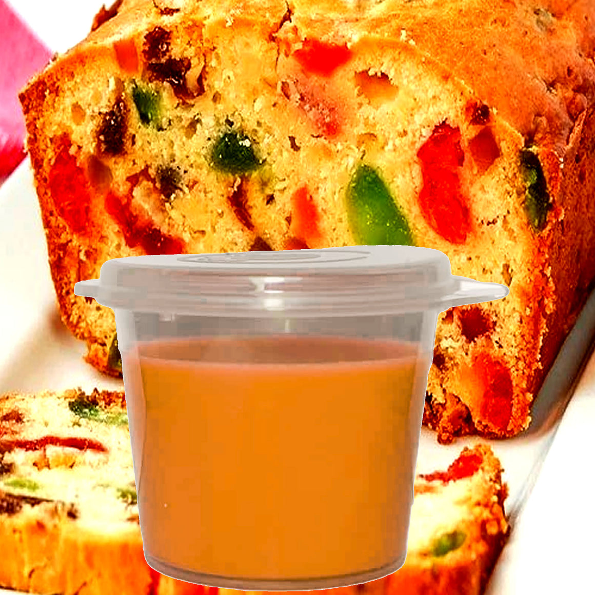 Fruit Cake Soy Candle Melt Shot Pots – Plant-Based, Vegan, Cruelty-Free, Hand-Poured